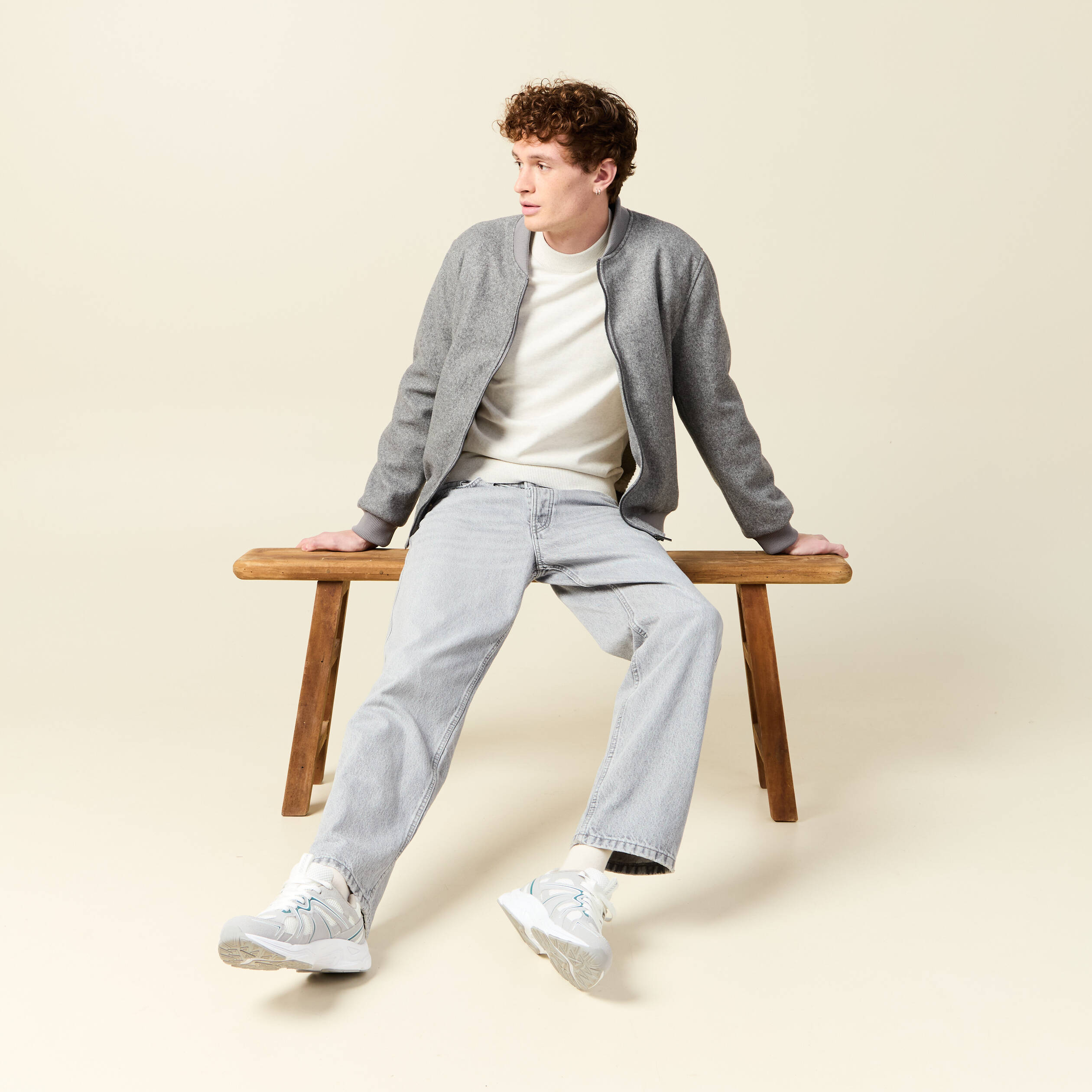 pull manches longues ecru homme Pull manches longues ecru homme