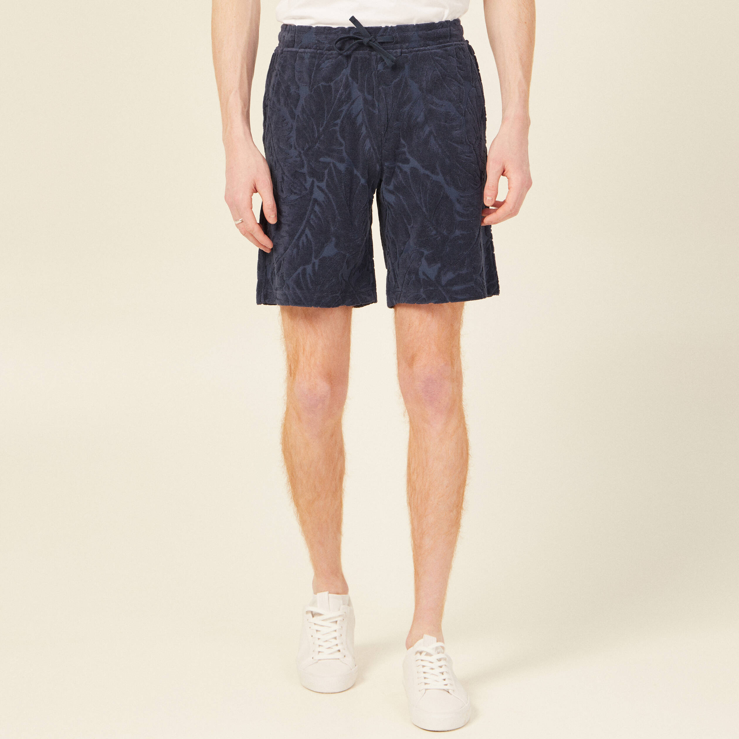bermuda large a coulisse bleu marine homme Bermuda large à coulisse bleu marine homme