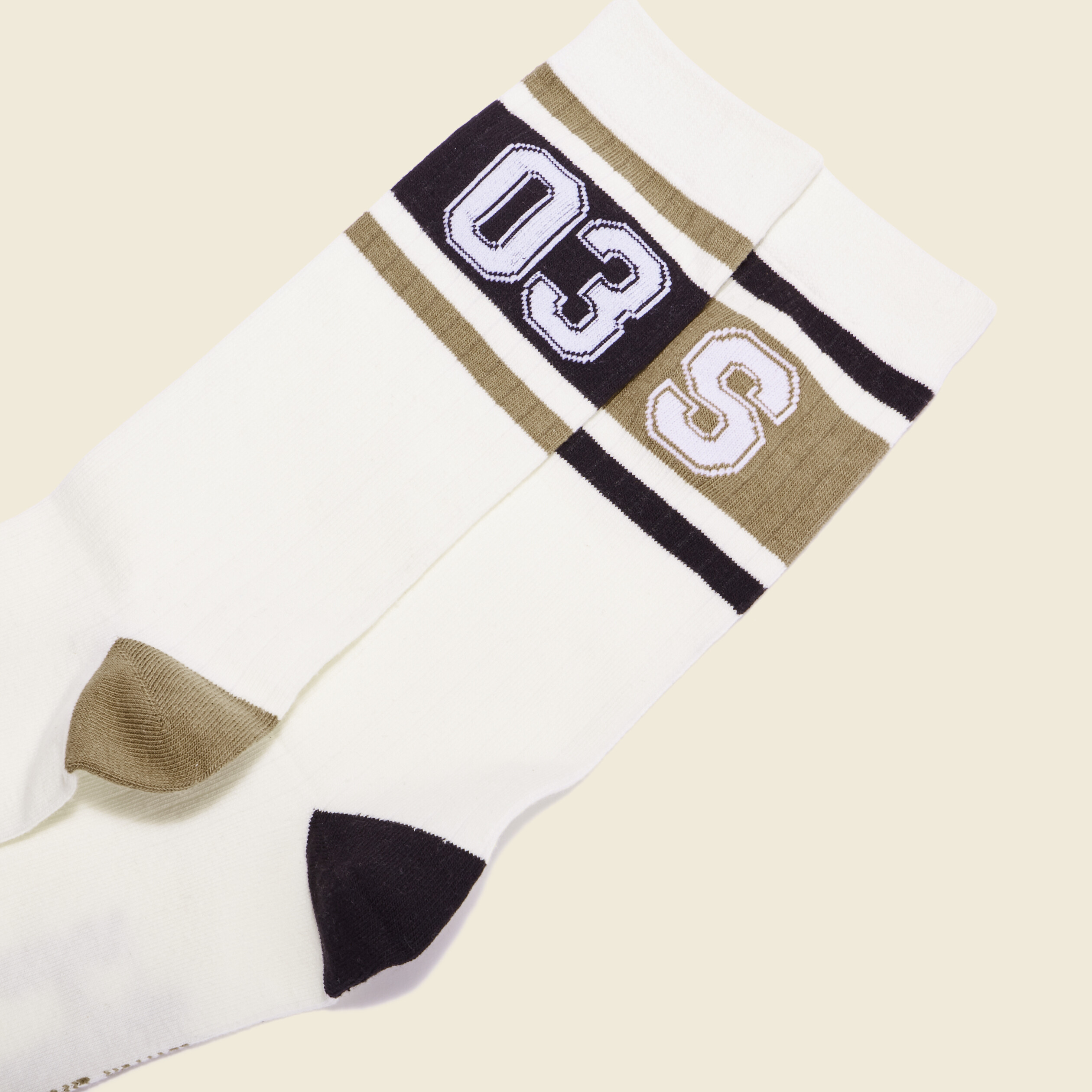 Lot 2 paires chaussettes beige homme
