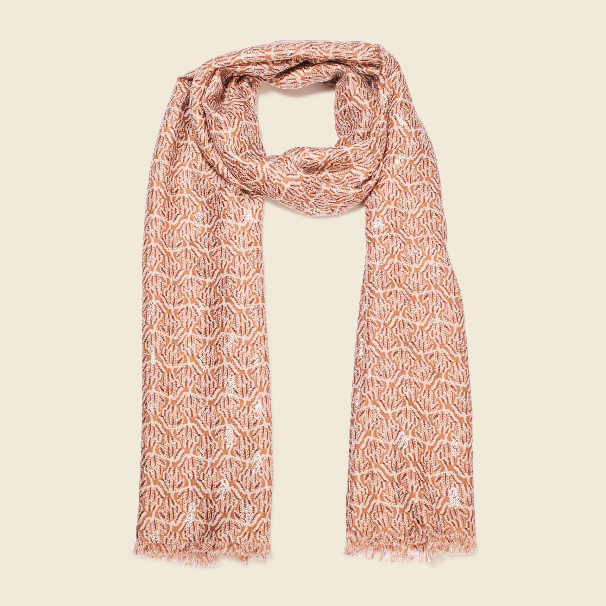 Foulard marron femme