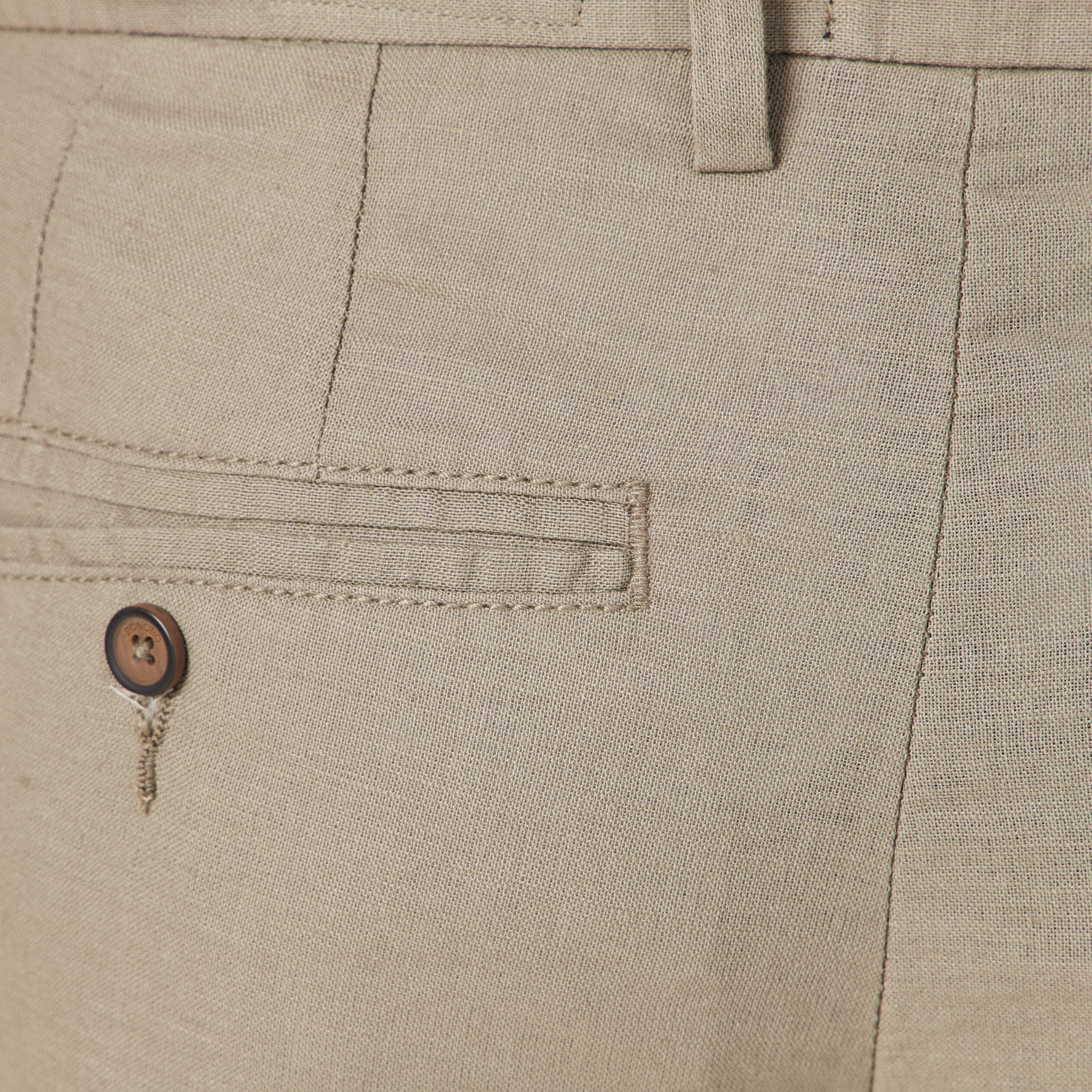 Pantalon slim éco-responsable vert kaki homme