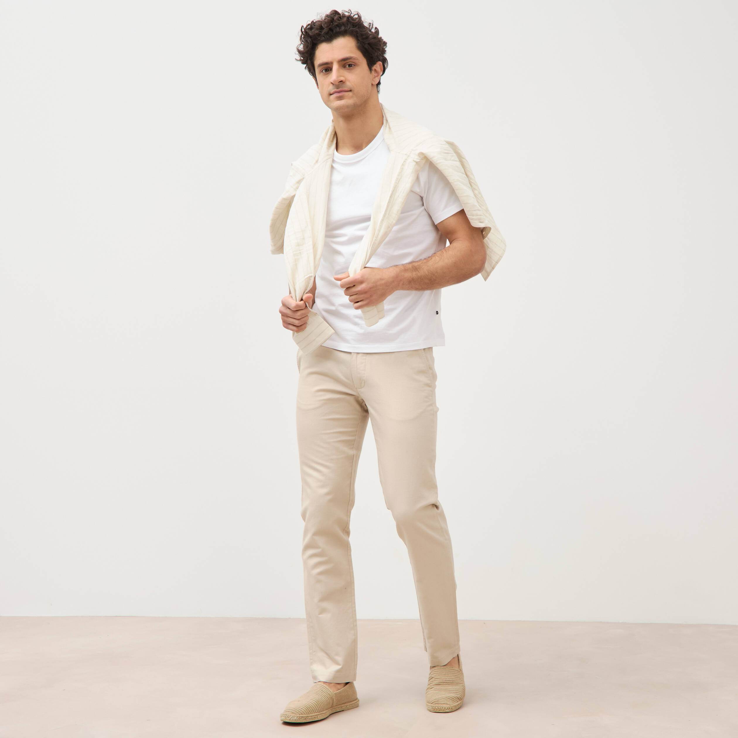 Pantalon chino sable homme