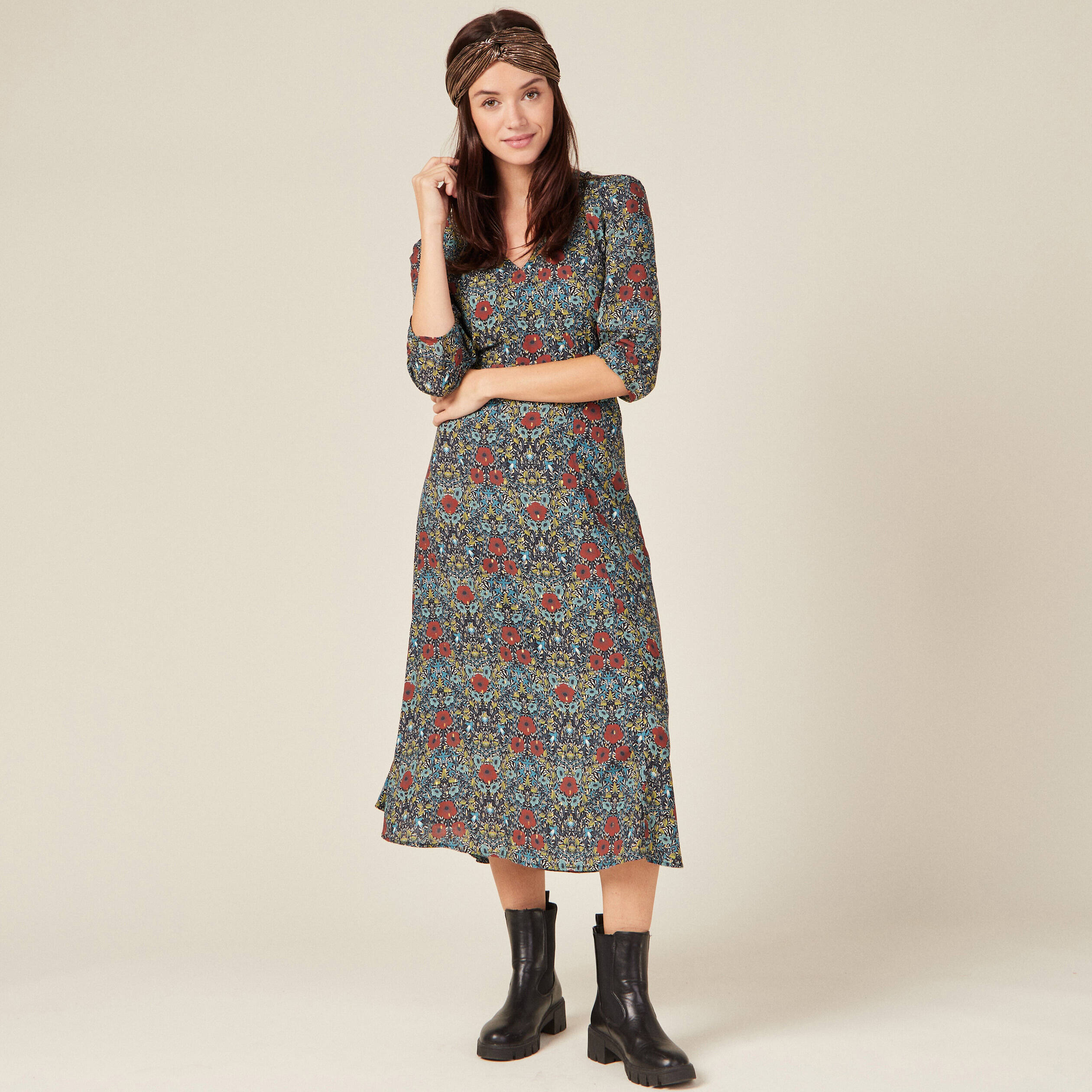robe longue evasee noir femme Robe longue évasée noir femme