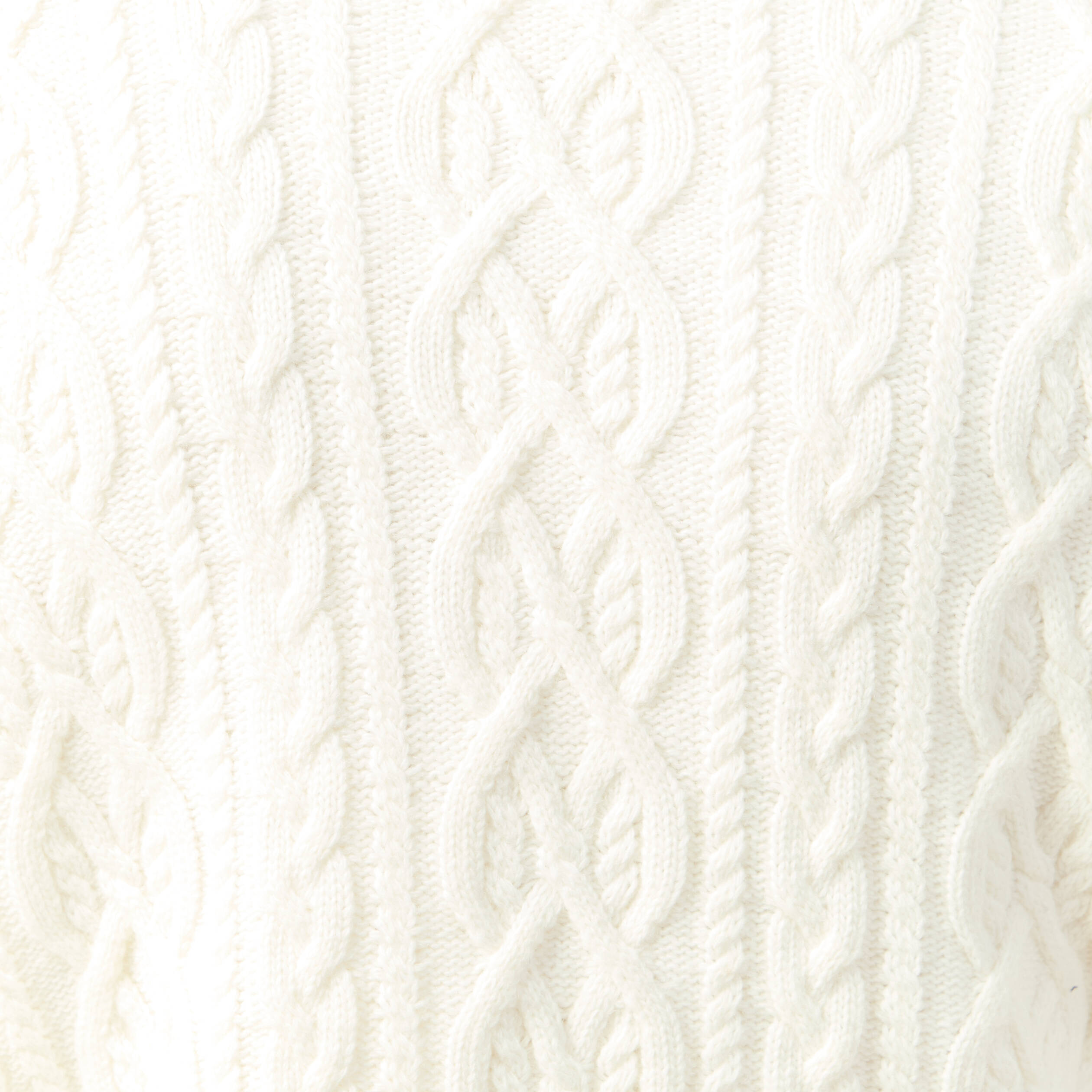 Tricot col montant ecru homme