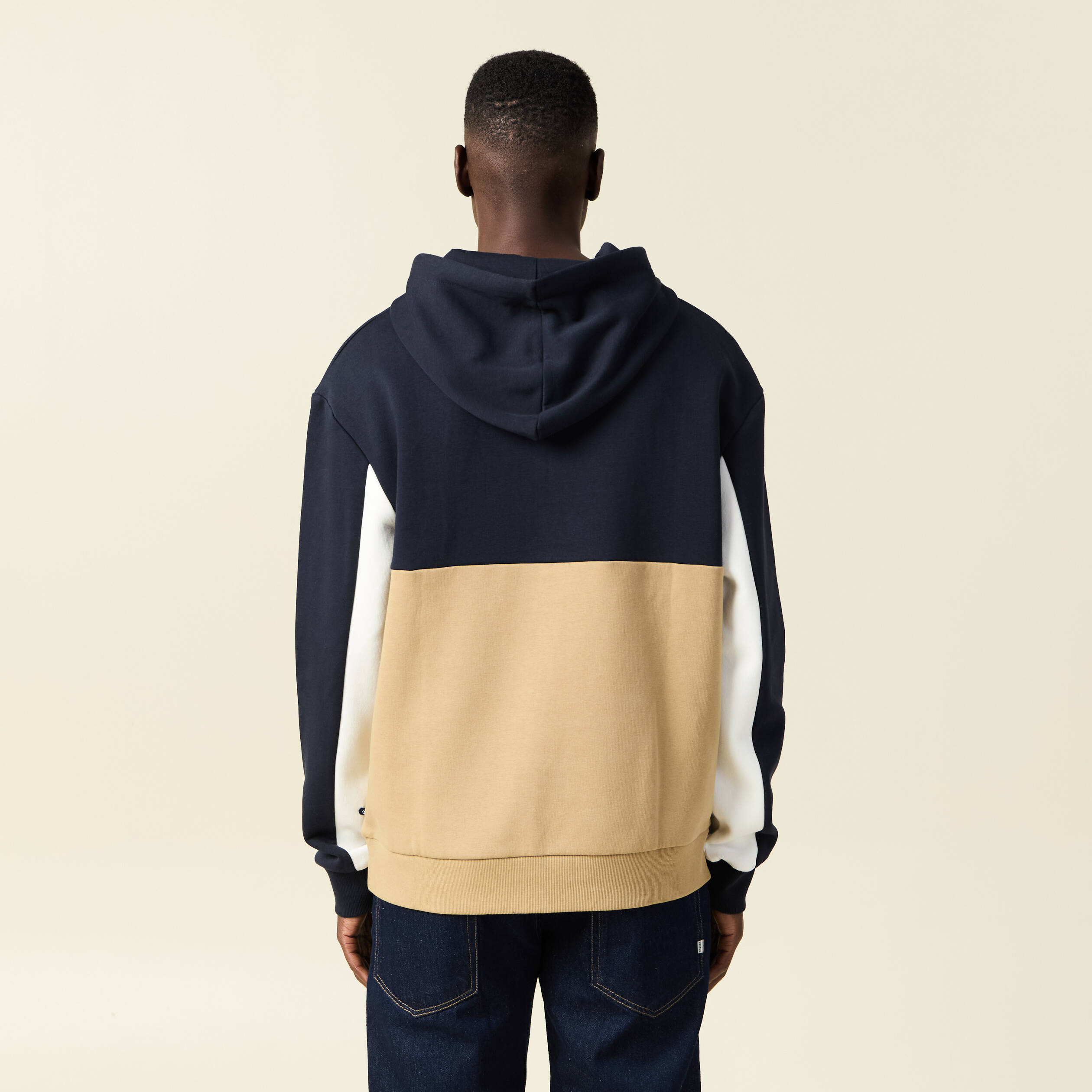 Sweat &agrave; capuche 1 poche bleu marine homme