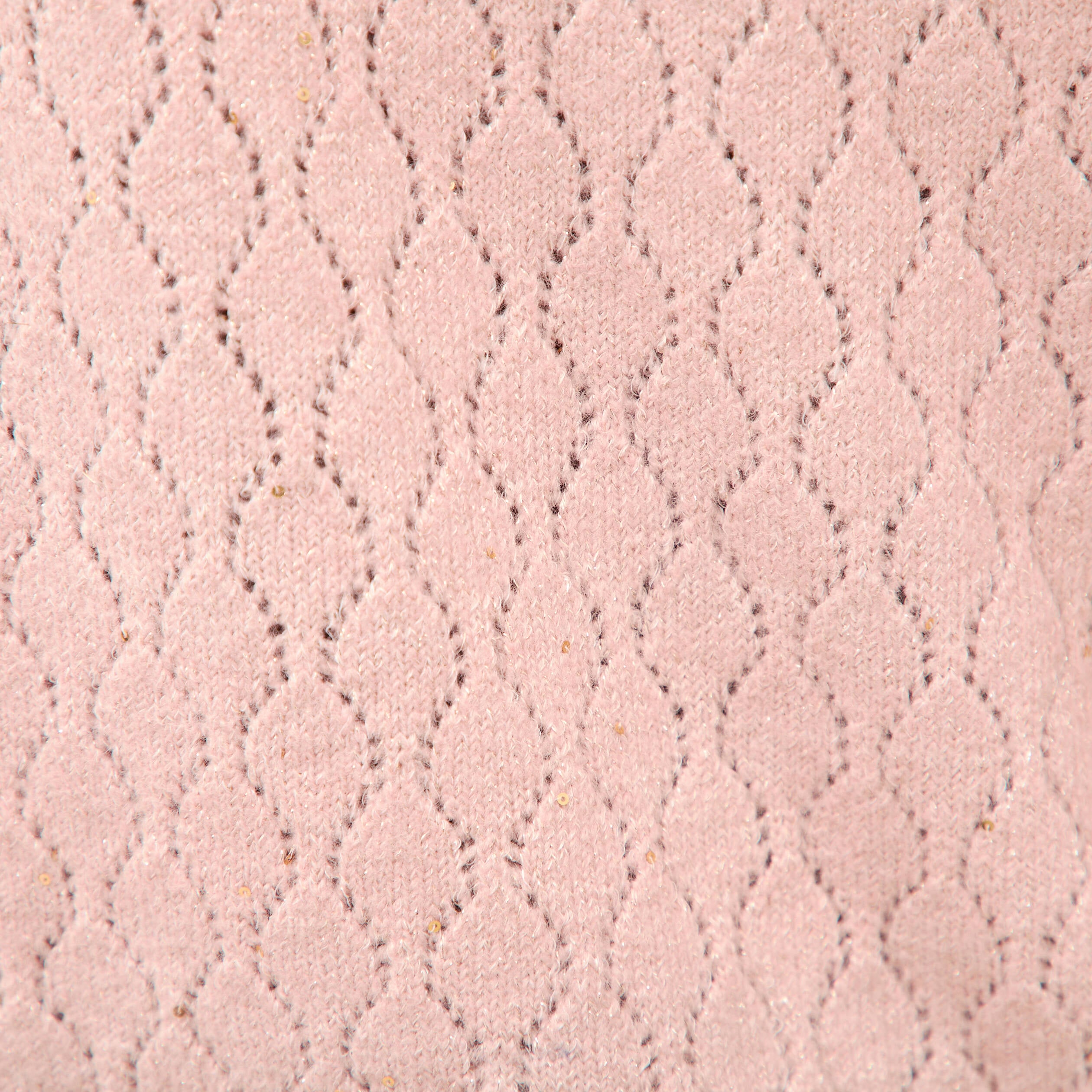 Pull oversize col v manches longues rose pastel femme