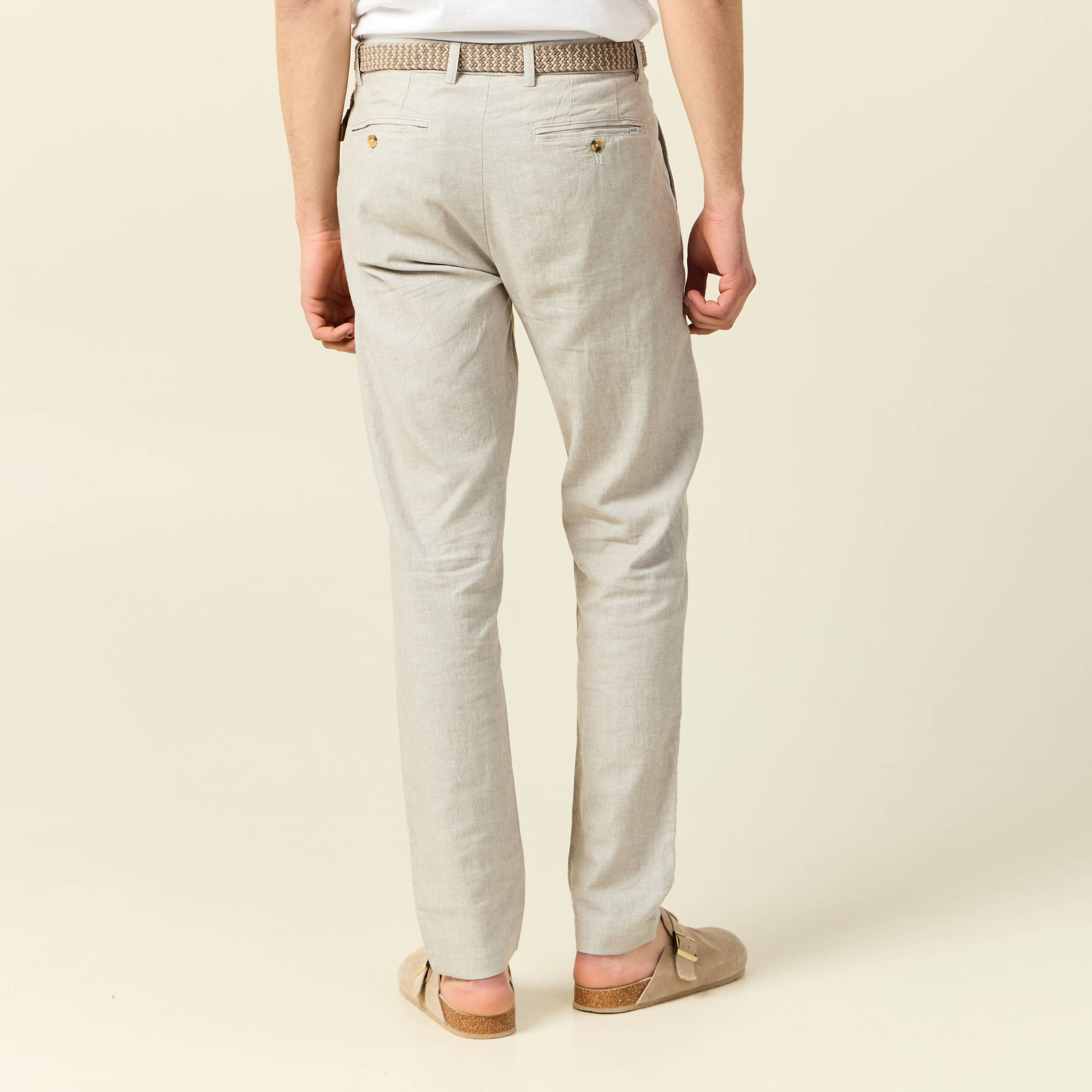 pantalon eco responsable gris homme Pantalon éco-responsable gris homme