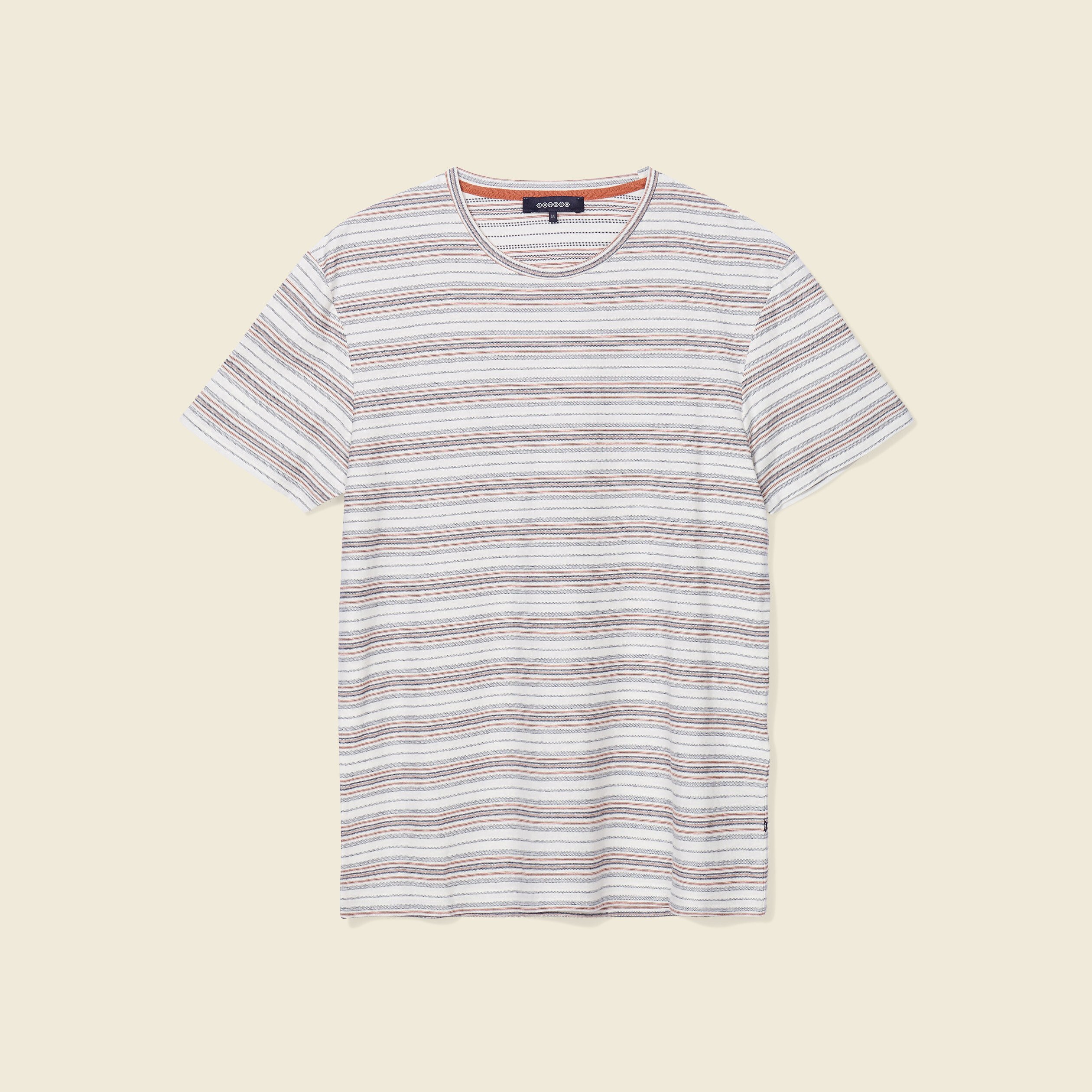 t shirt manches courtes marron cognac homme T-shirt manches courtes marron cognac homme