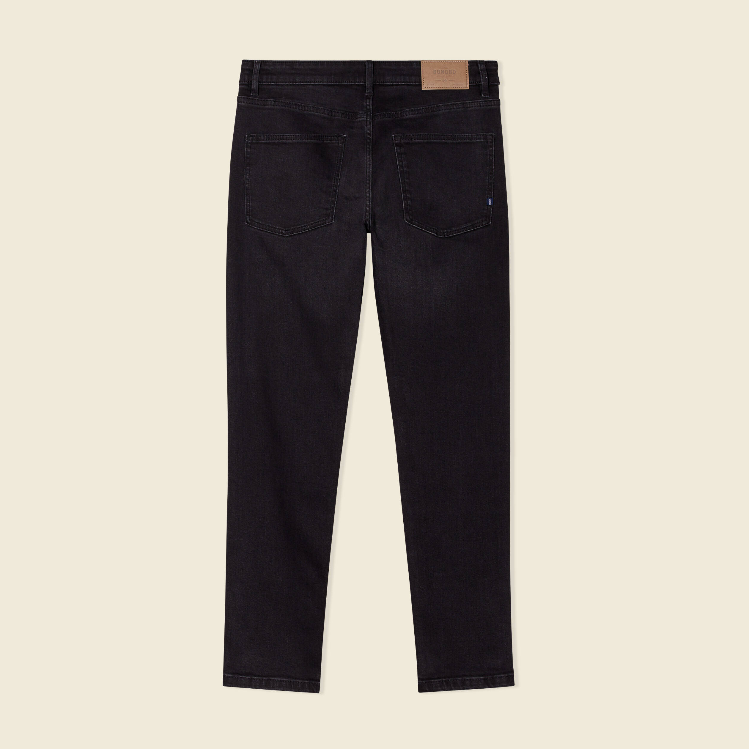 Jeans skinny tapered denim noir homme