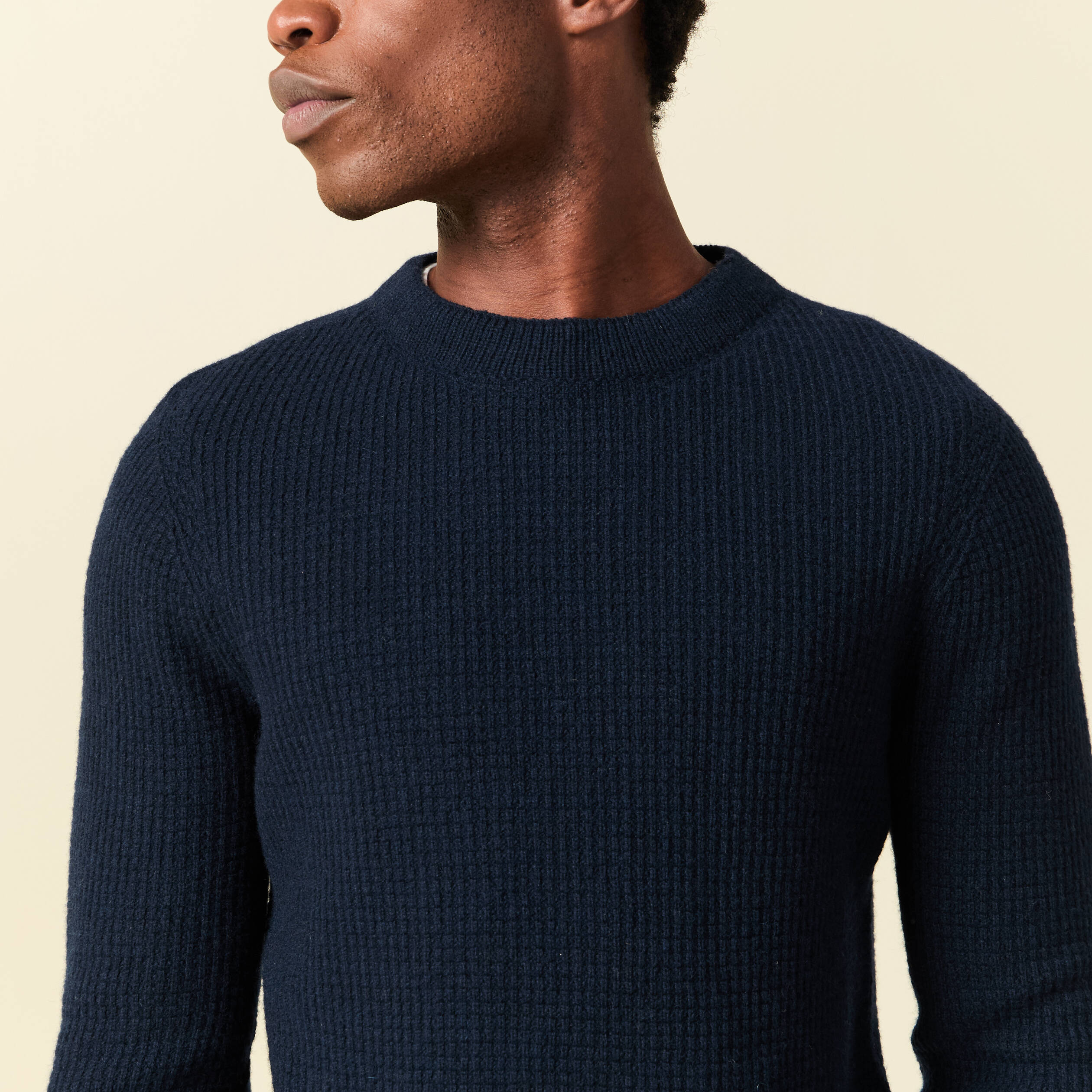 Pull à Manches Longues Deeluxe Bleu Marine, Taille 16 Ans – Ado