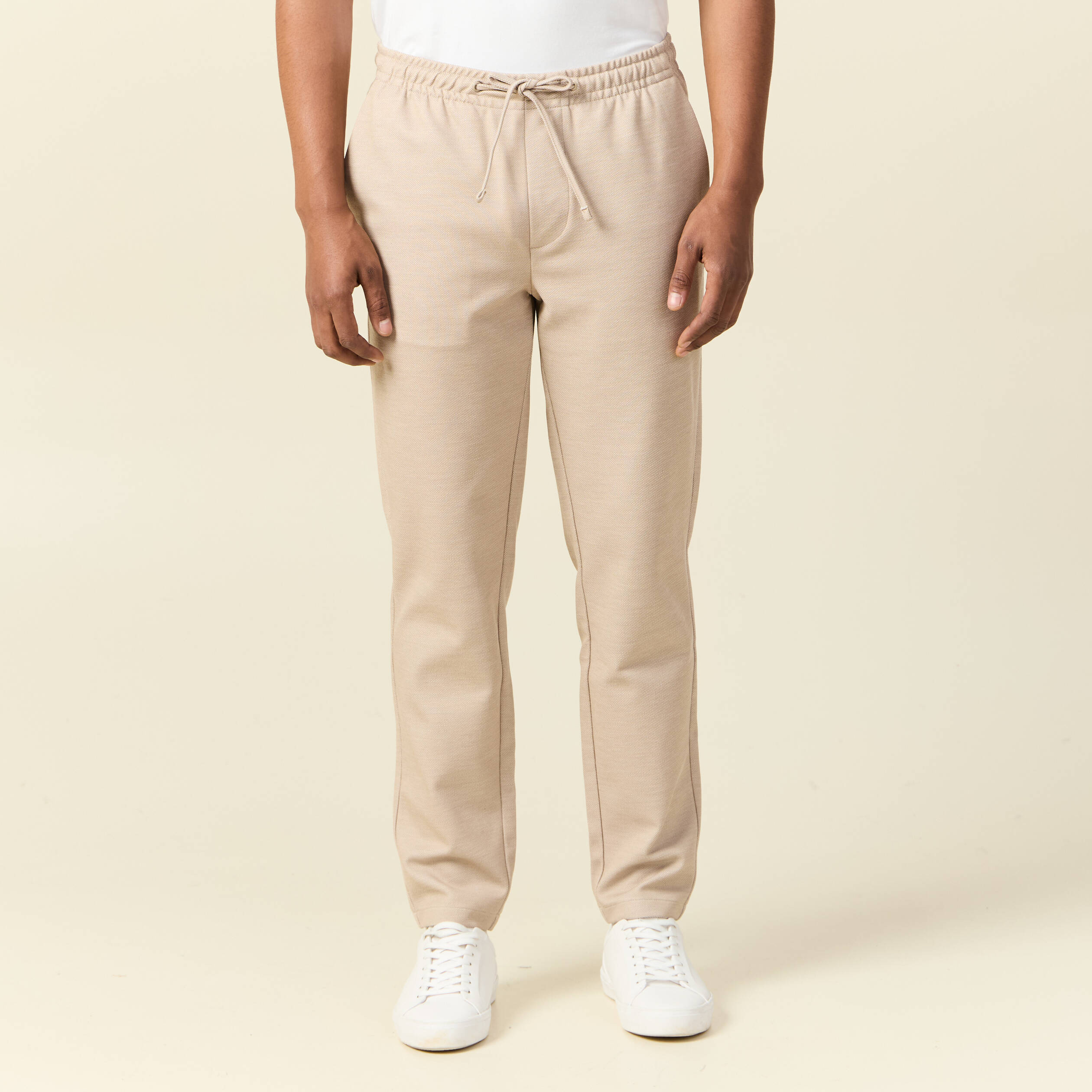 pantalon chino jogger beige homme Pantalon chino jogger beige homme