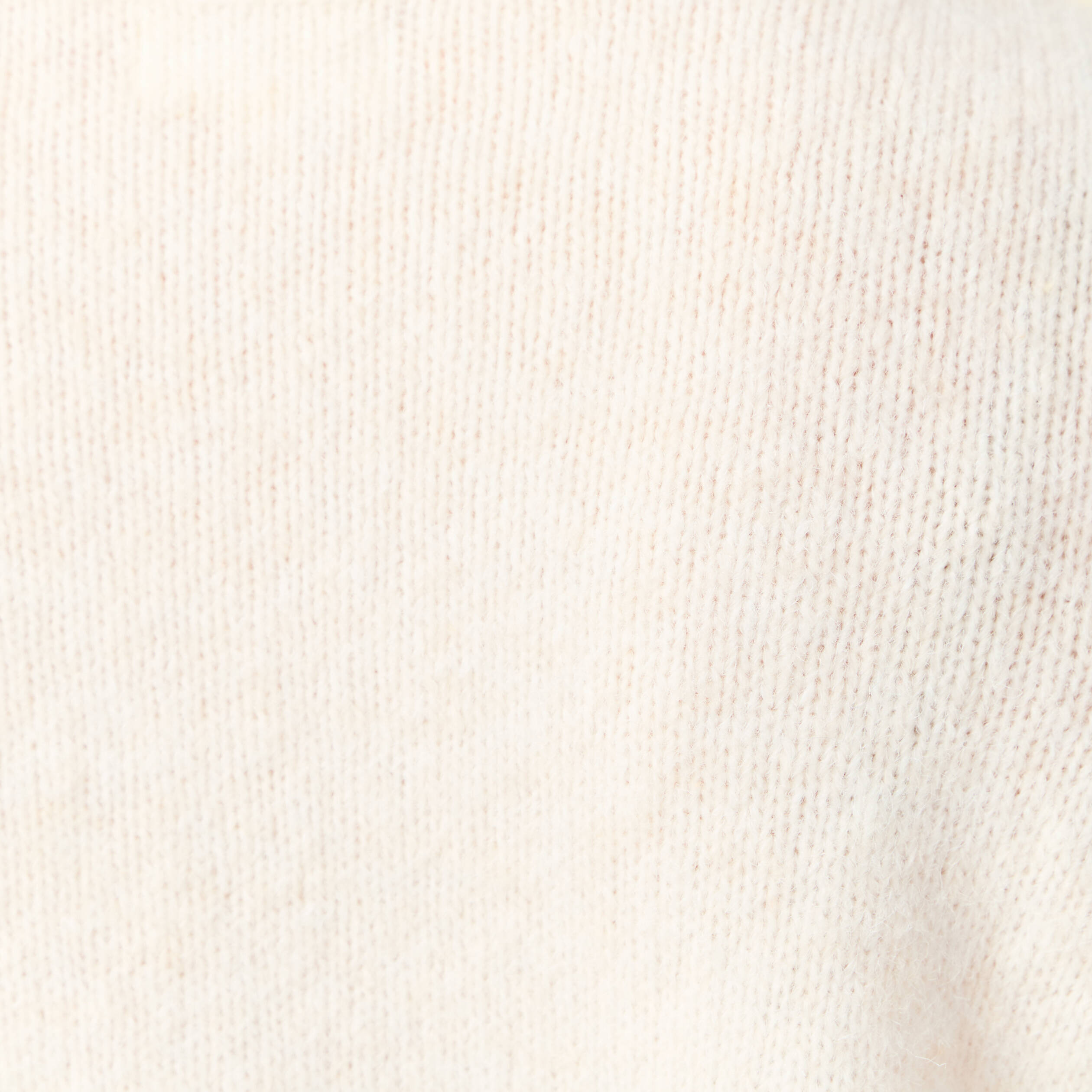 Pull manches longues perles ecru femme