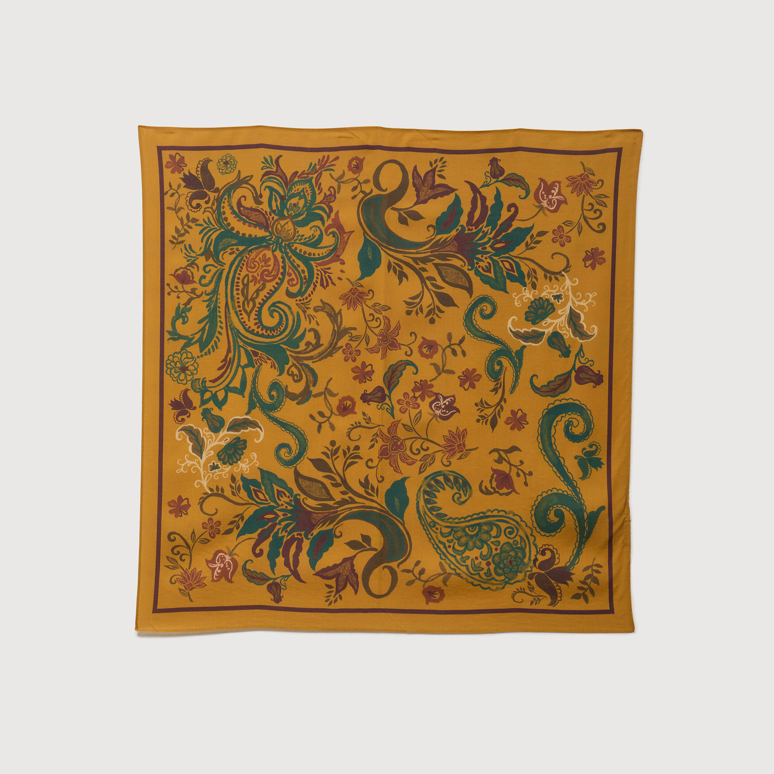 Foulard vert olive femme