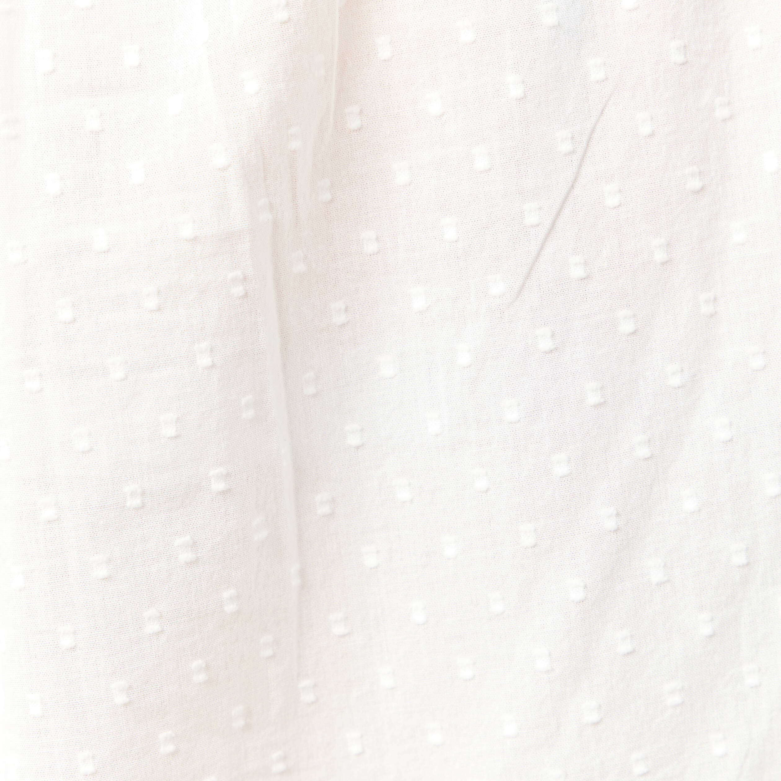 Blouse manches courtes nouée ecru femme