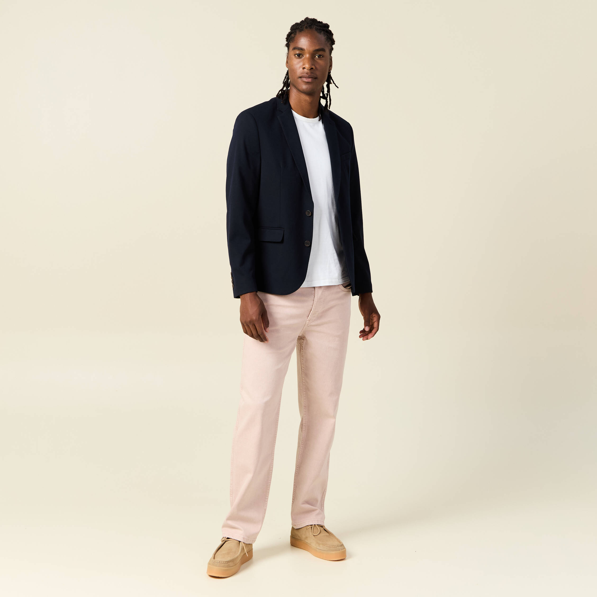 jeans relax 5 poches rose homme Jeans relax 5 poches rose homme