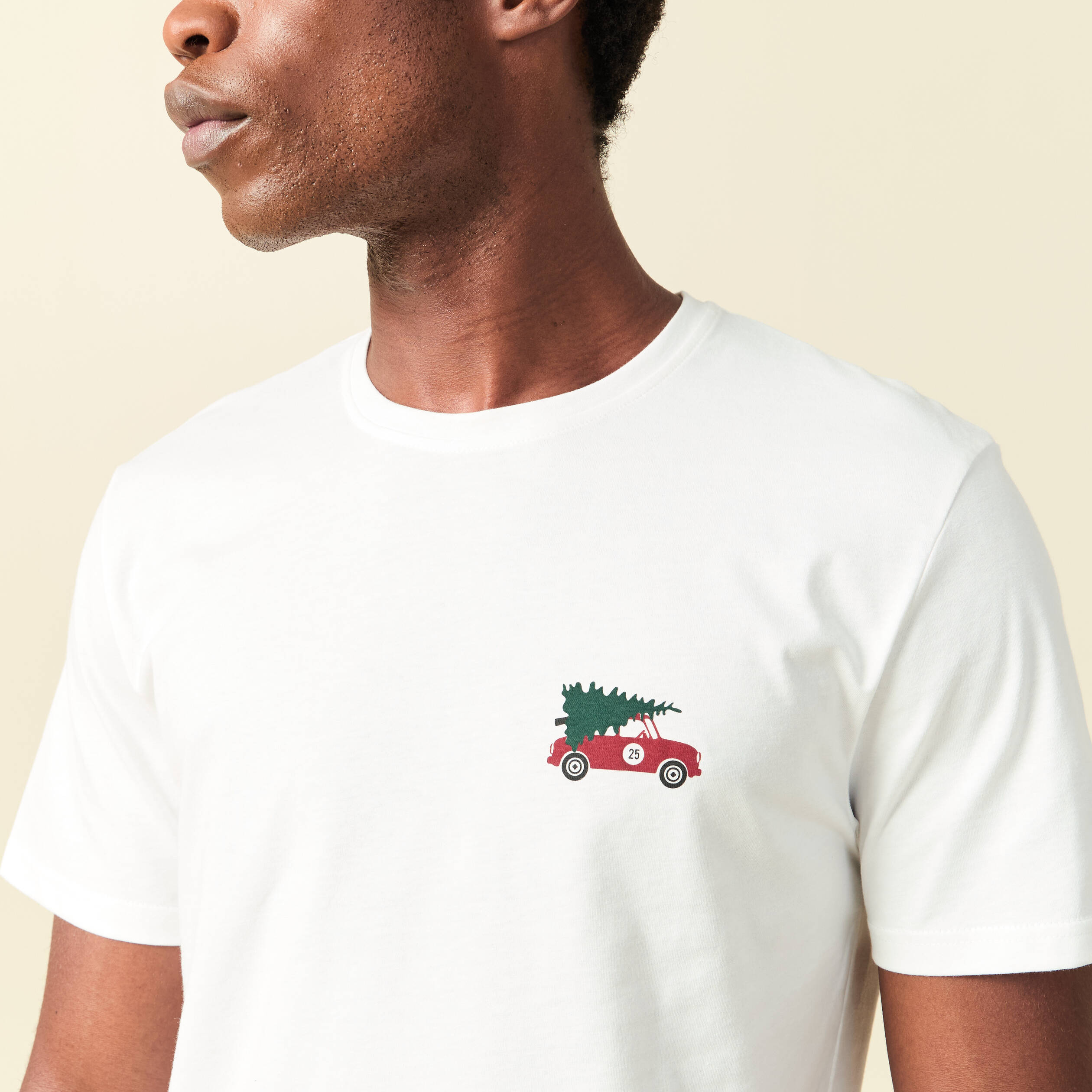 Pyjama coton haut et bas blanc homme