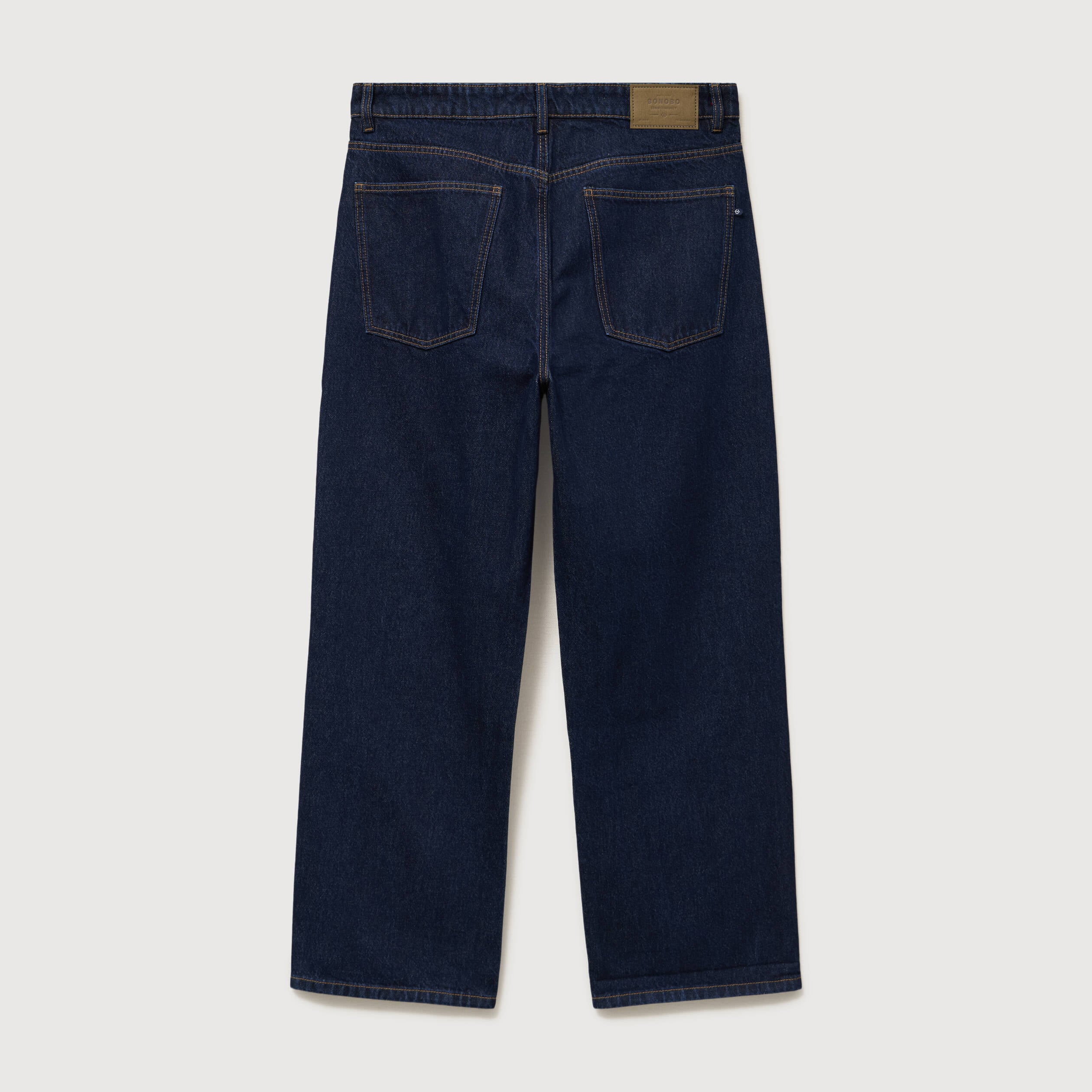 Jeans large 5 poches longueur 32 denim brut clean homme