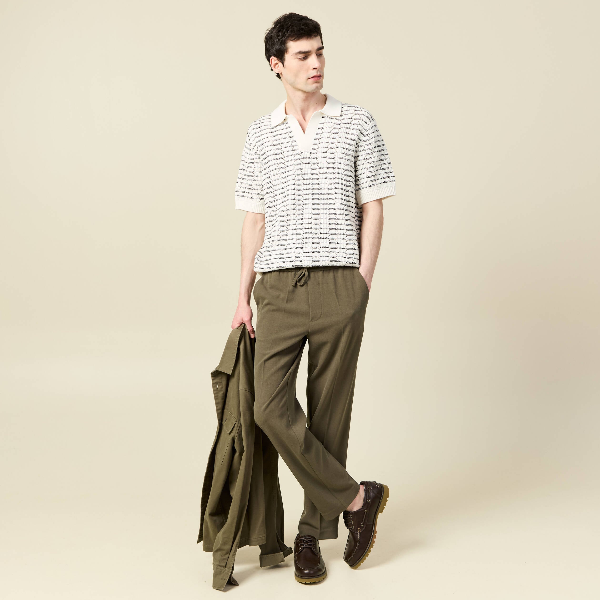 Pantalon taupe homme