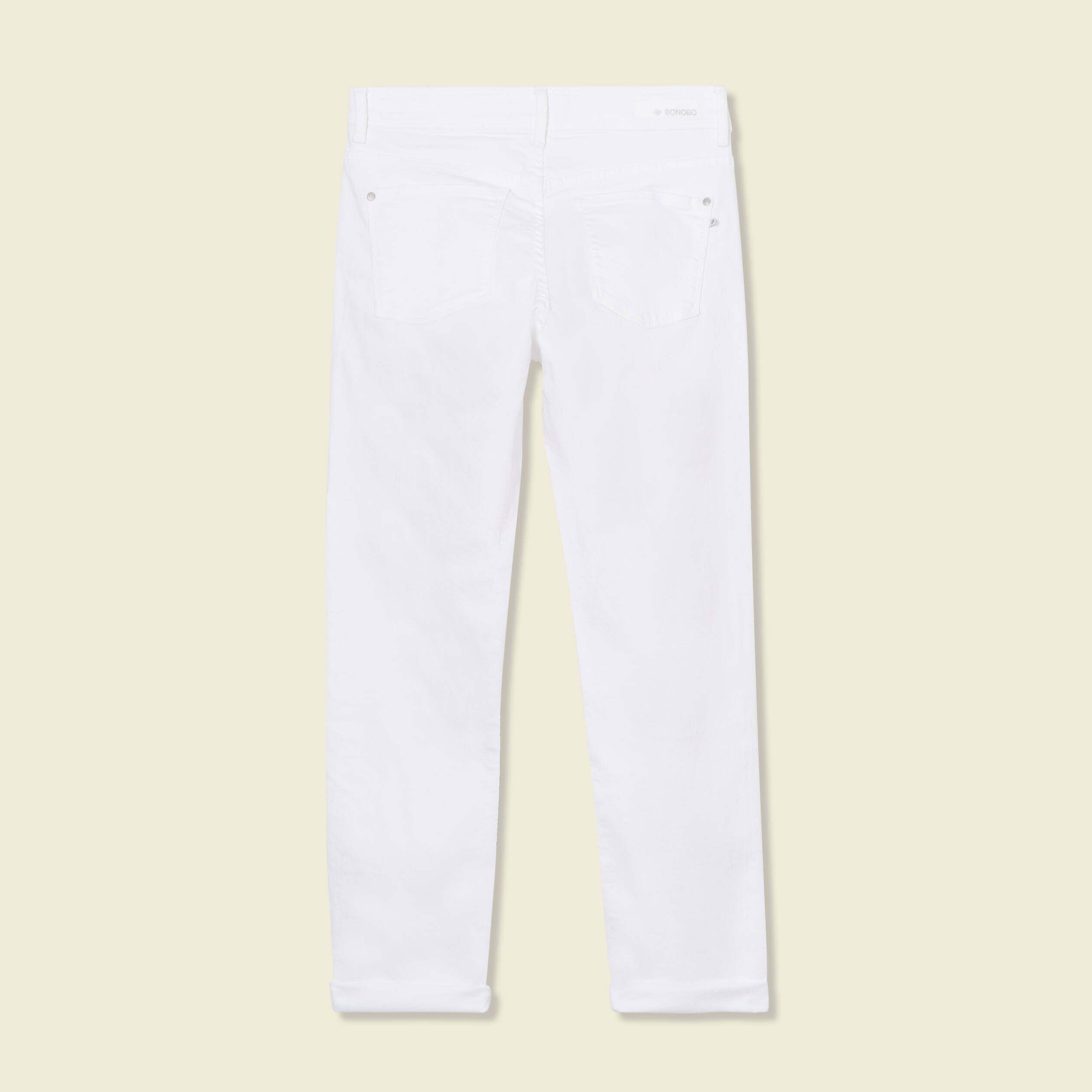 jeans girlfriend taille haute denim blanc femme Jeans girlfriend taille haute denim blanc femme