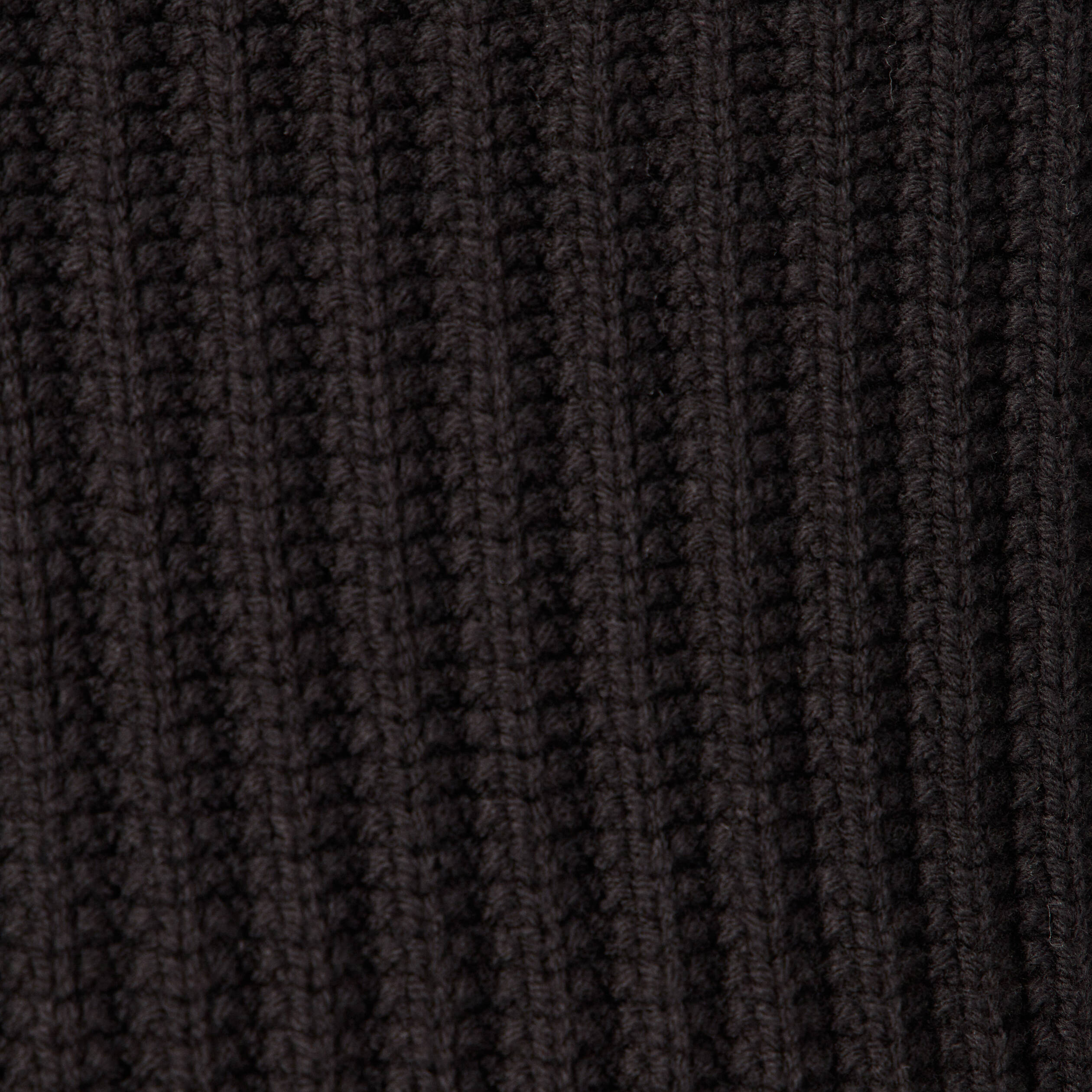 Pull manches longues col roulé noir homme