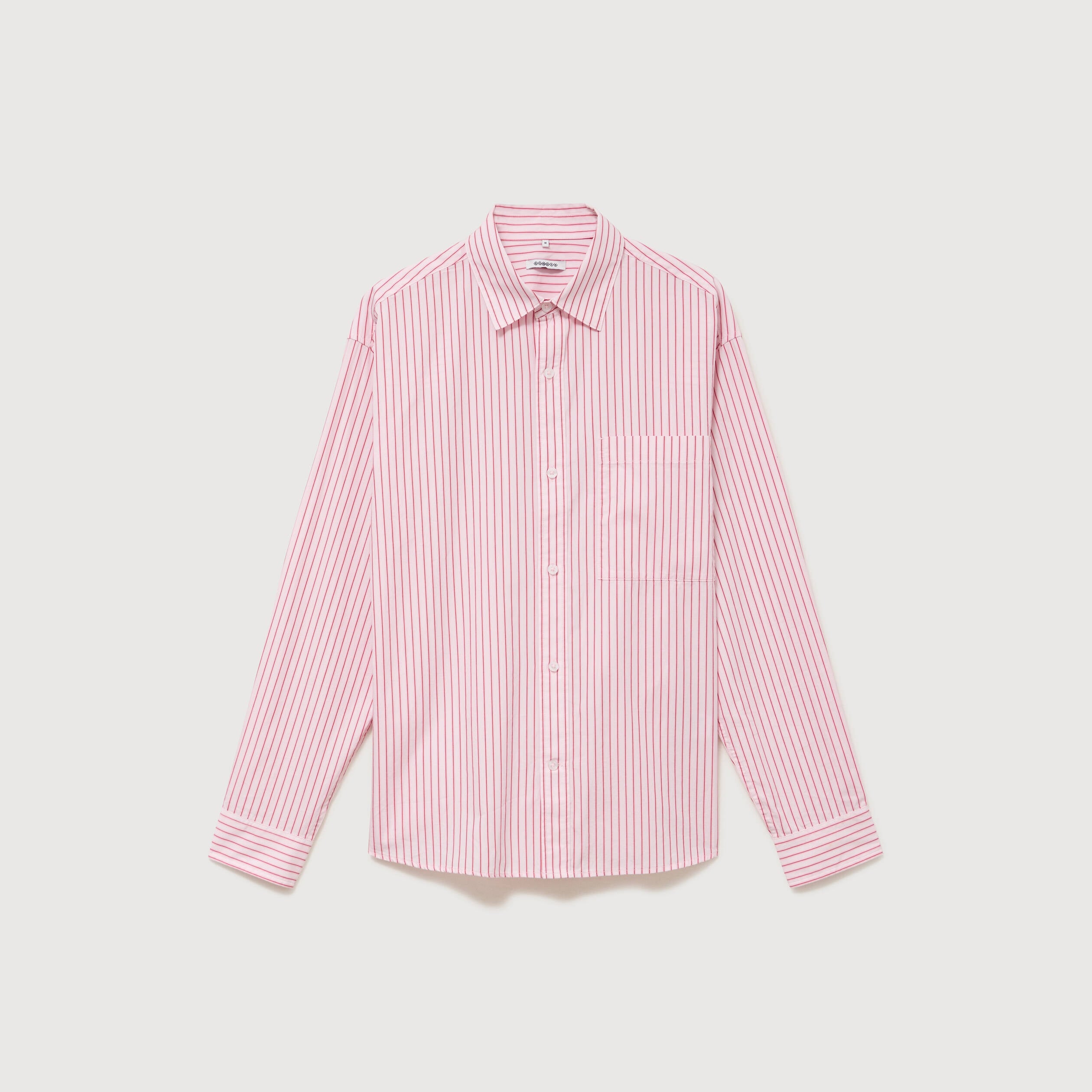 Chemise boyfriend en coton rose homme