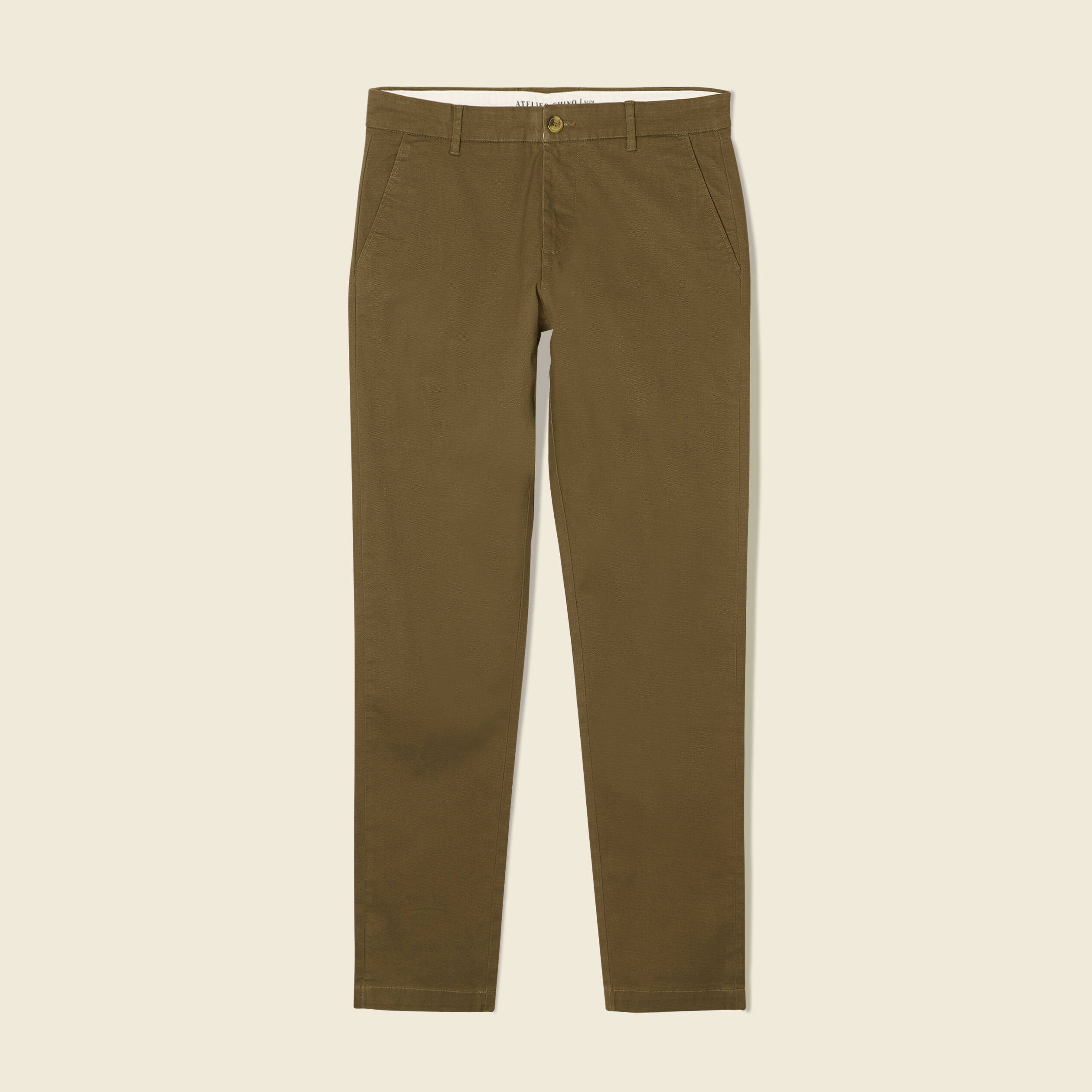 pantalon slim instinct chino taupe homme Pantalon slim Instinct chino taupe homme