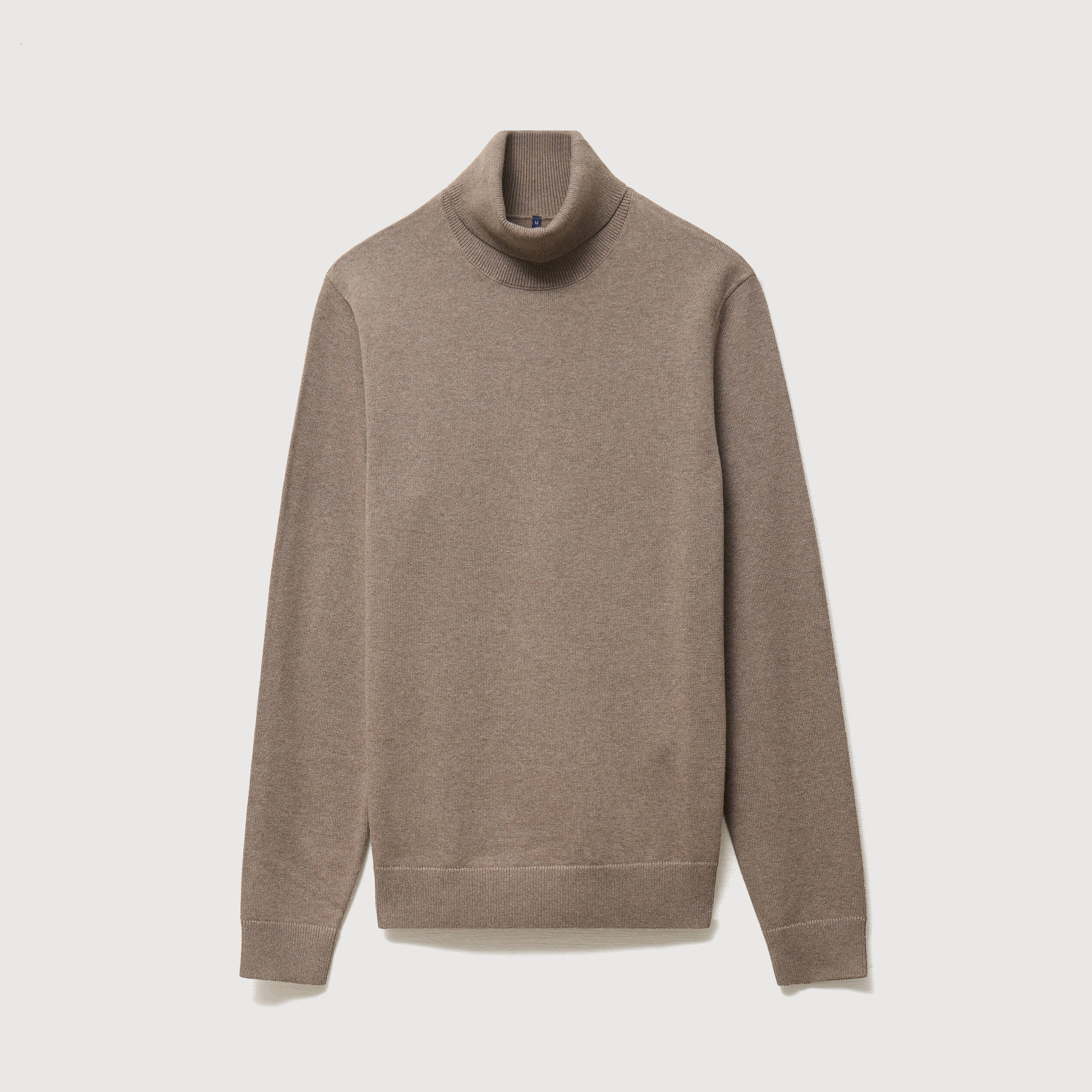 Pull manches longues vert kaki homme