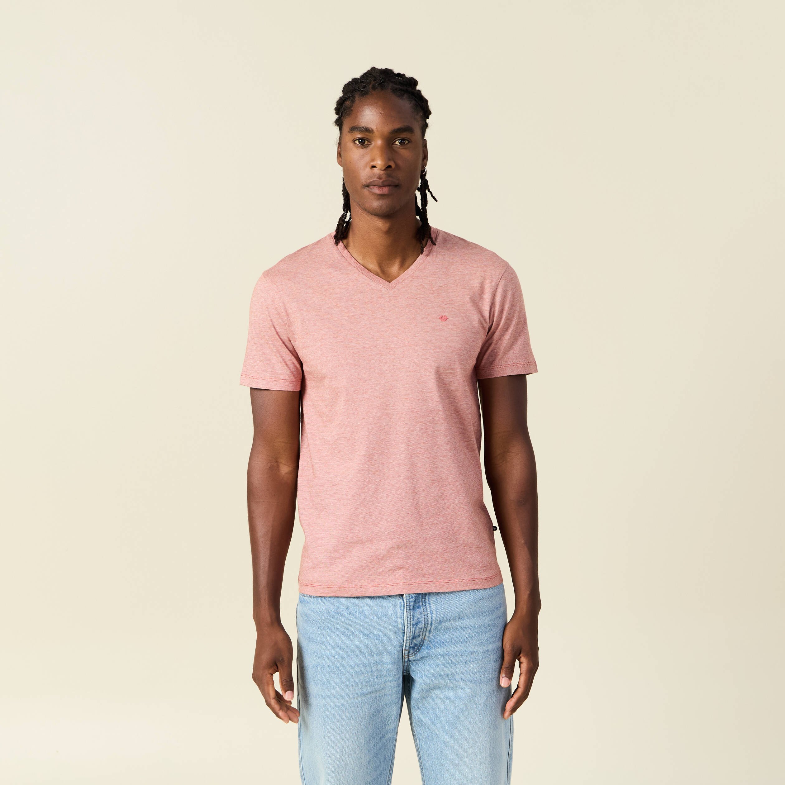 t shirt manches courtes homme marron cognac homme T-shirt manches courtes homme marron cognac homme