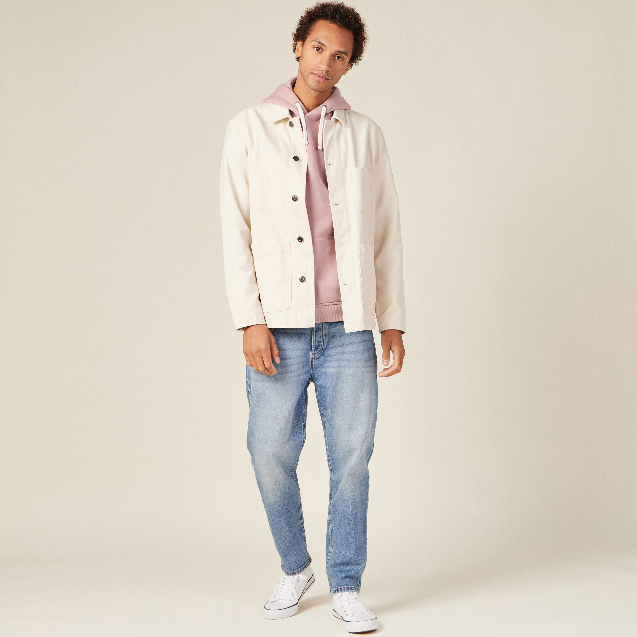 sweat manches longues vieux rose homme Sweat manches longues vieux rose homme