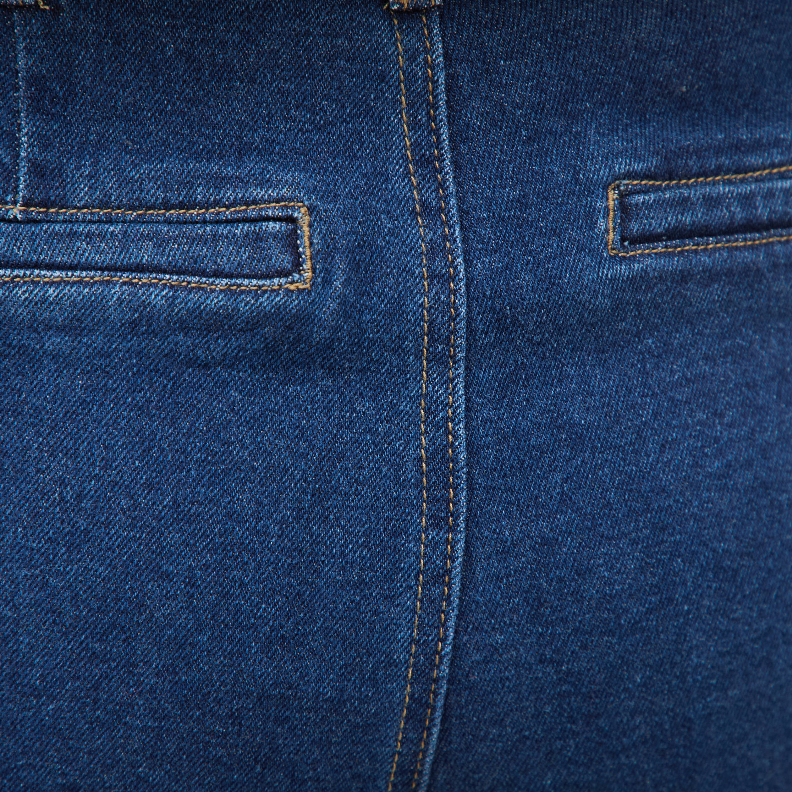 Jeans wide large taille haute bleu clair femme