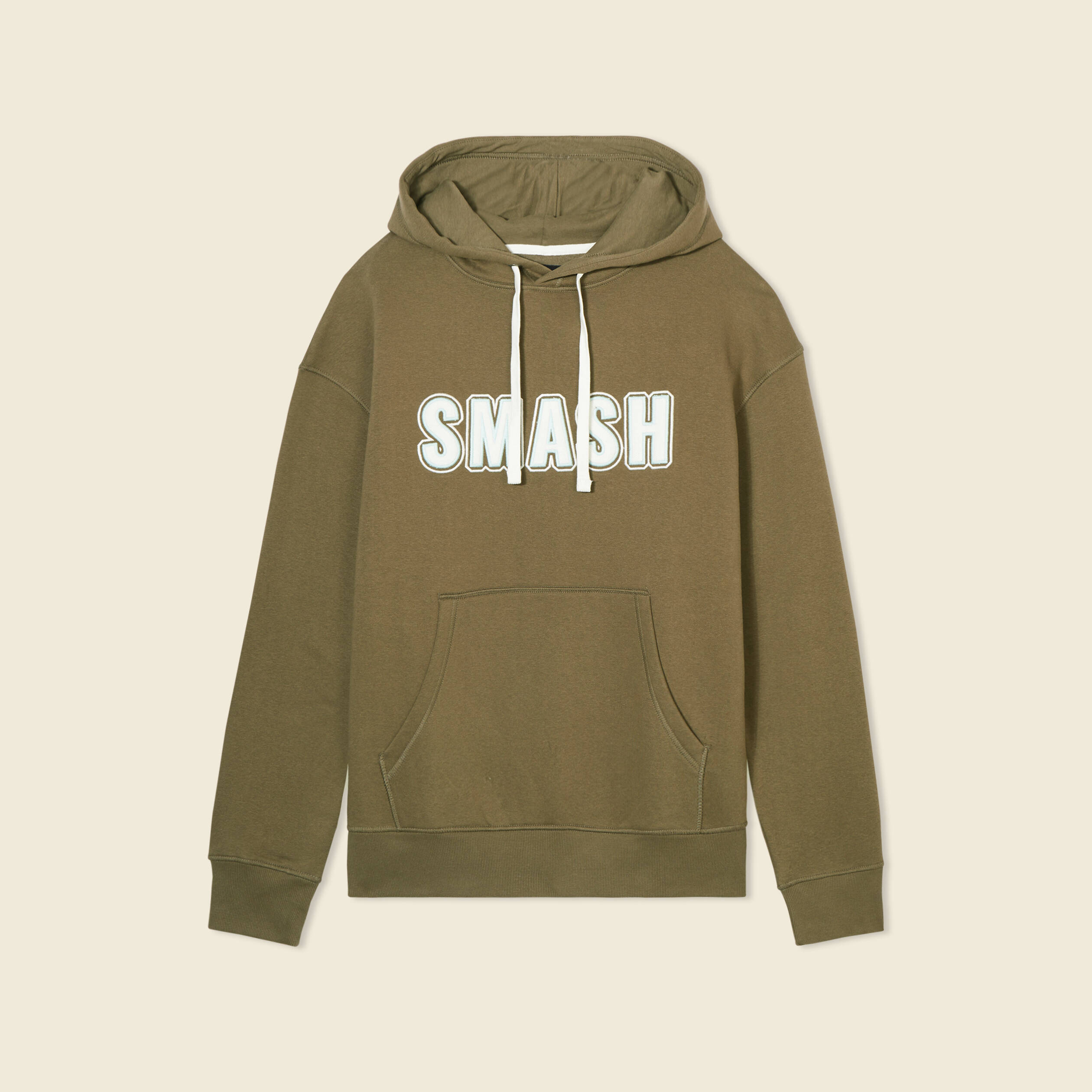 Sweat &agrave; capuche taupe homme