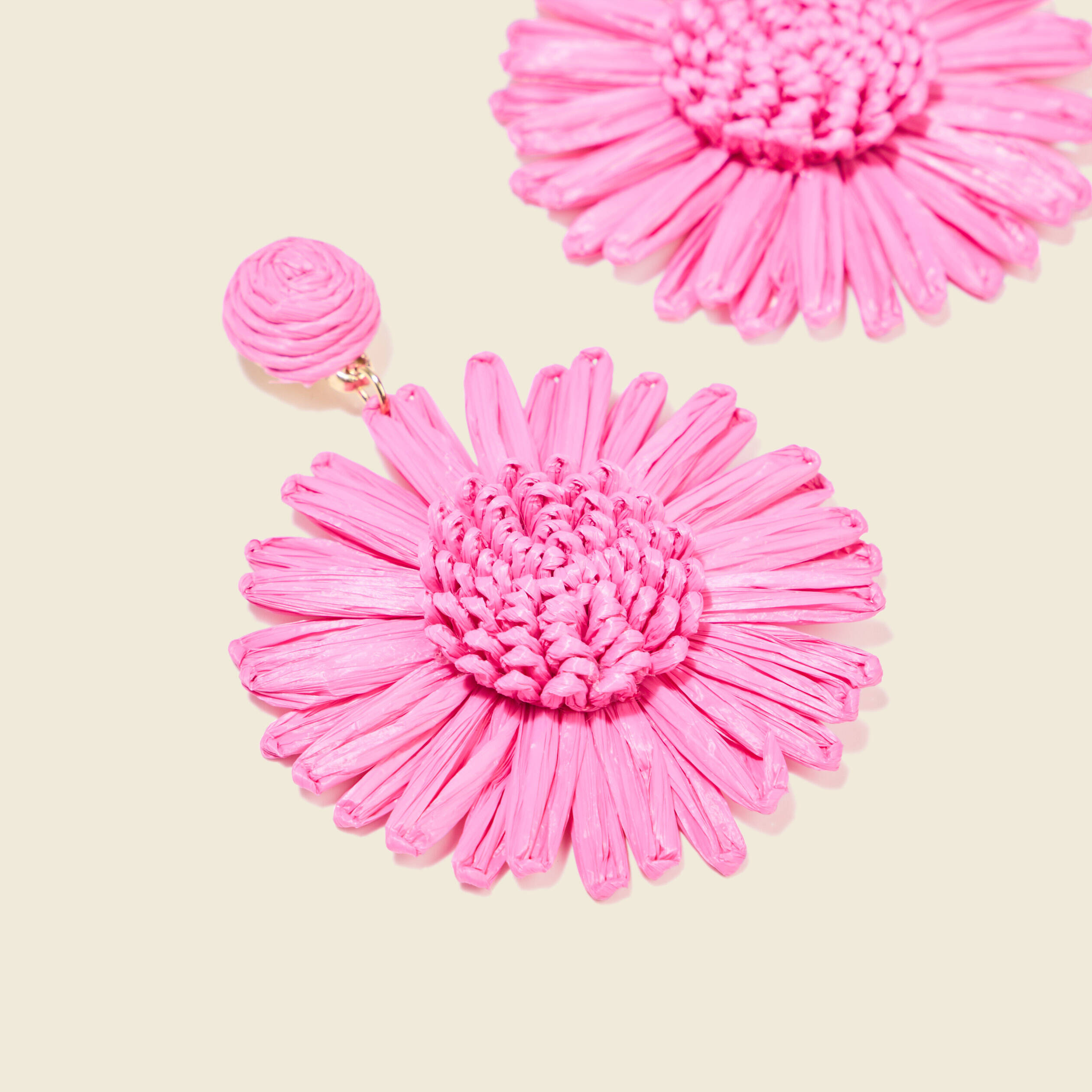 boucles doreilles pendantes rose fushia femme Boucles d'oreilles pendantes rose fushia femme