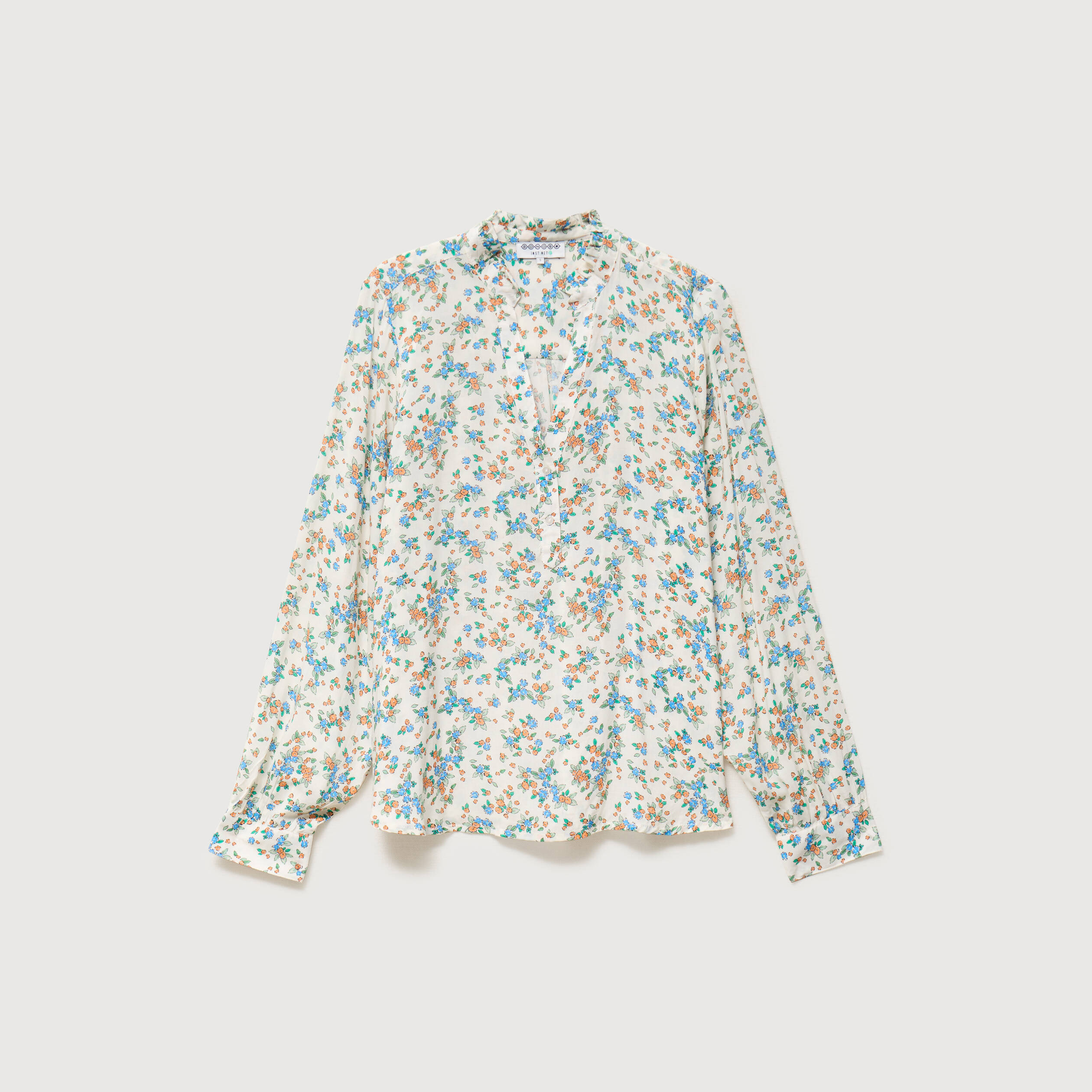 Blouse manches longues blanc femme