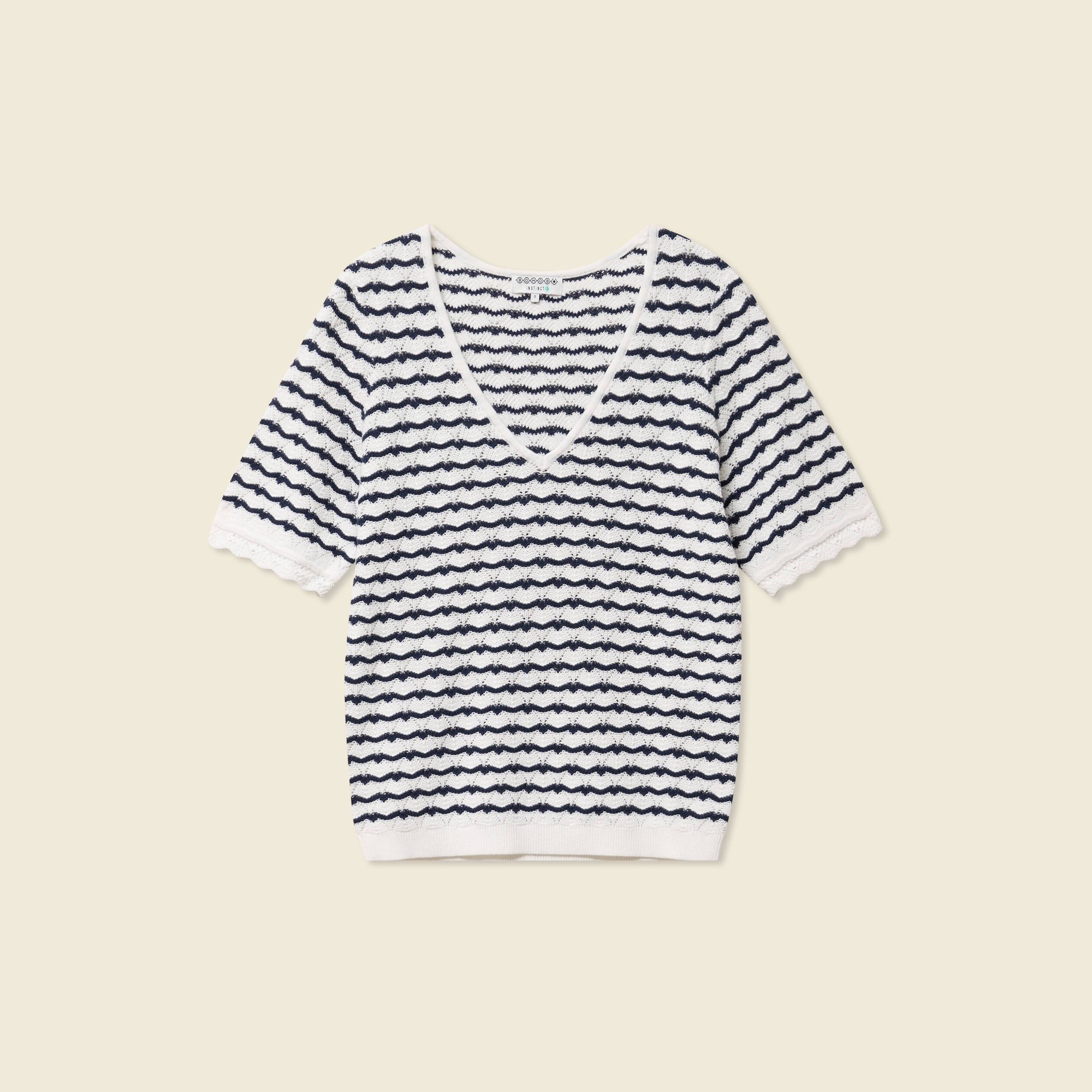 pull manches courtes bleu fonce femme Pull manches courtes bleu foncé femme
