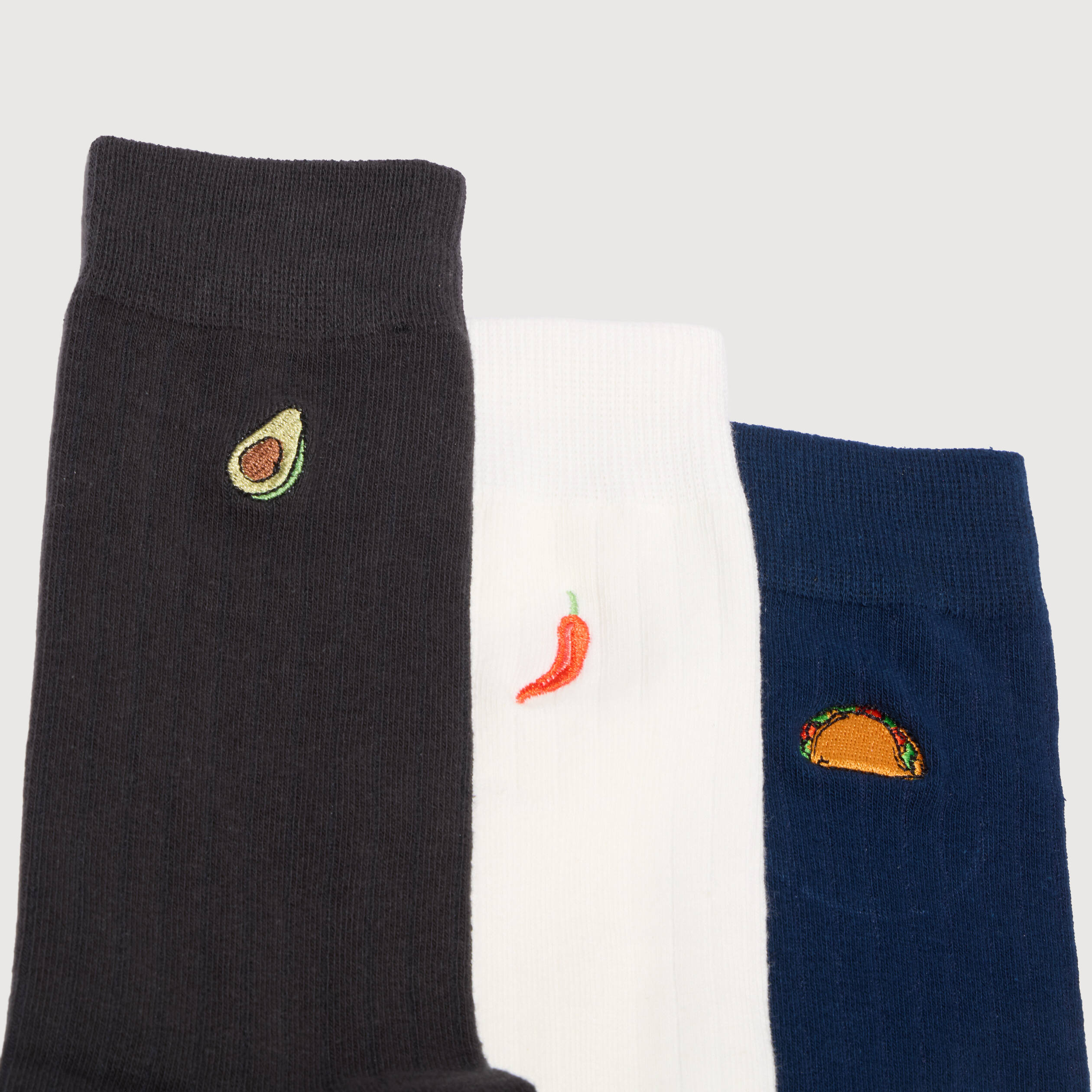 Lot de 3 paires chaussettes hautes vert kaki homme