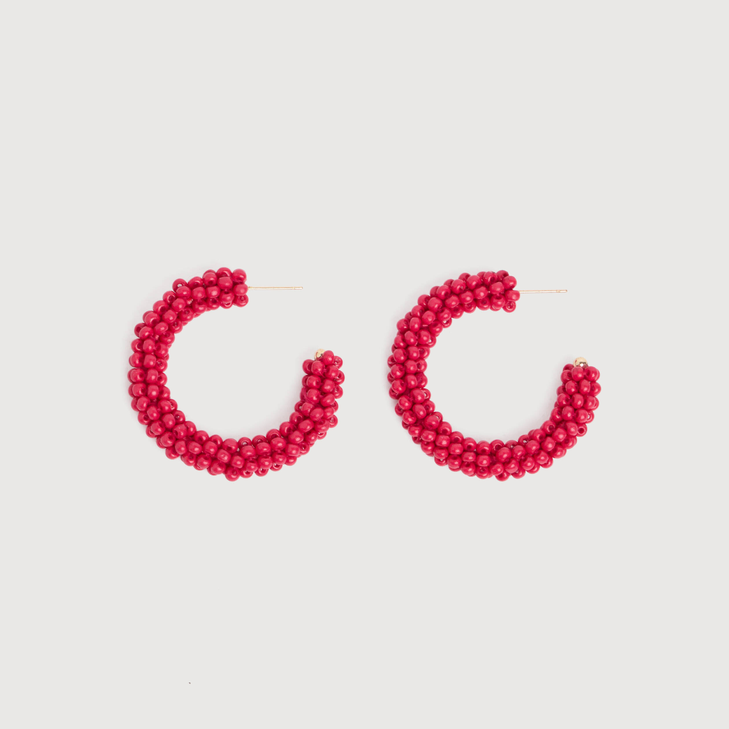 Boucles d'oreilles cr&eacute;oles rose femme