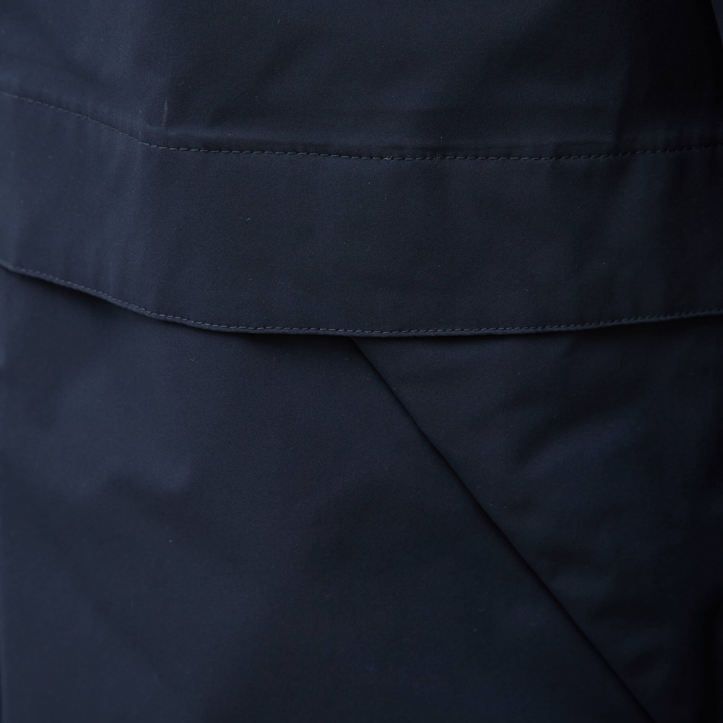 Blouson droit &agrave; capuche doubl&eacute; bleu marine homme