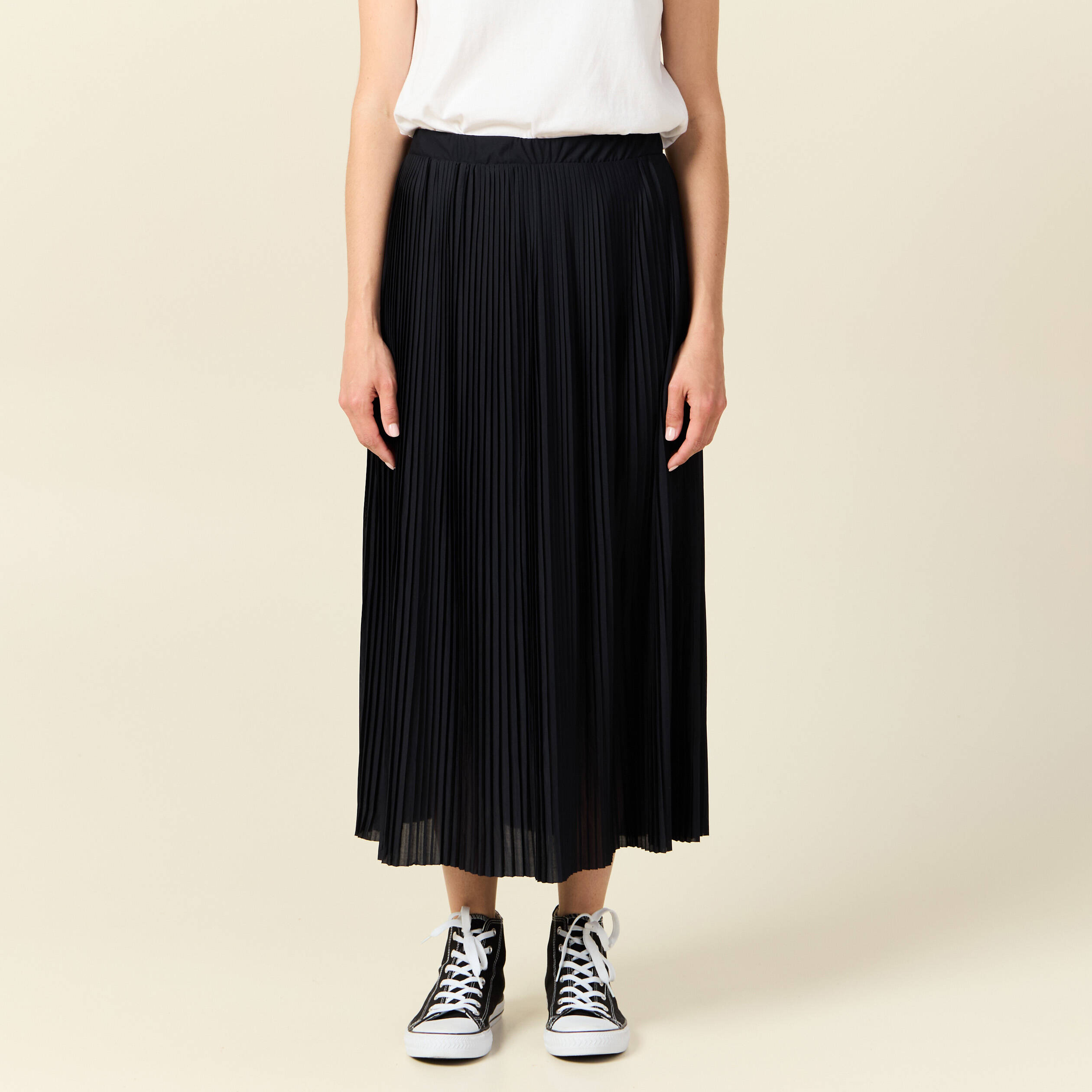Jupe Vintage Neuve Plissée évasée Taille L (40/42) Multicolore - Polyester - Pour Soirée