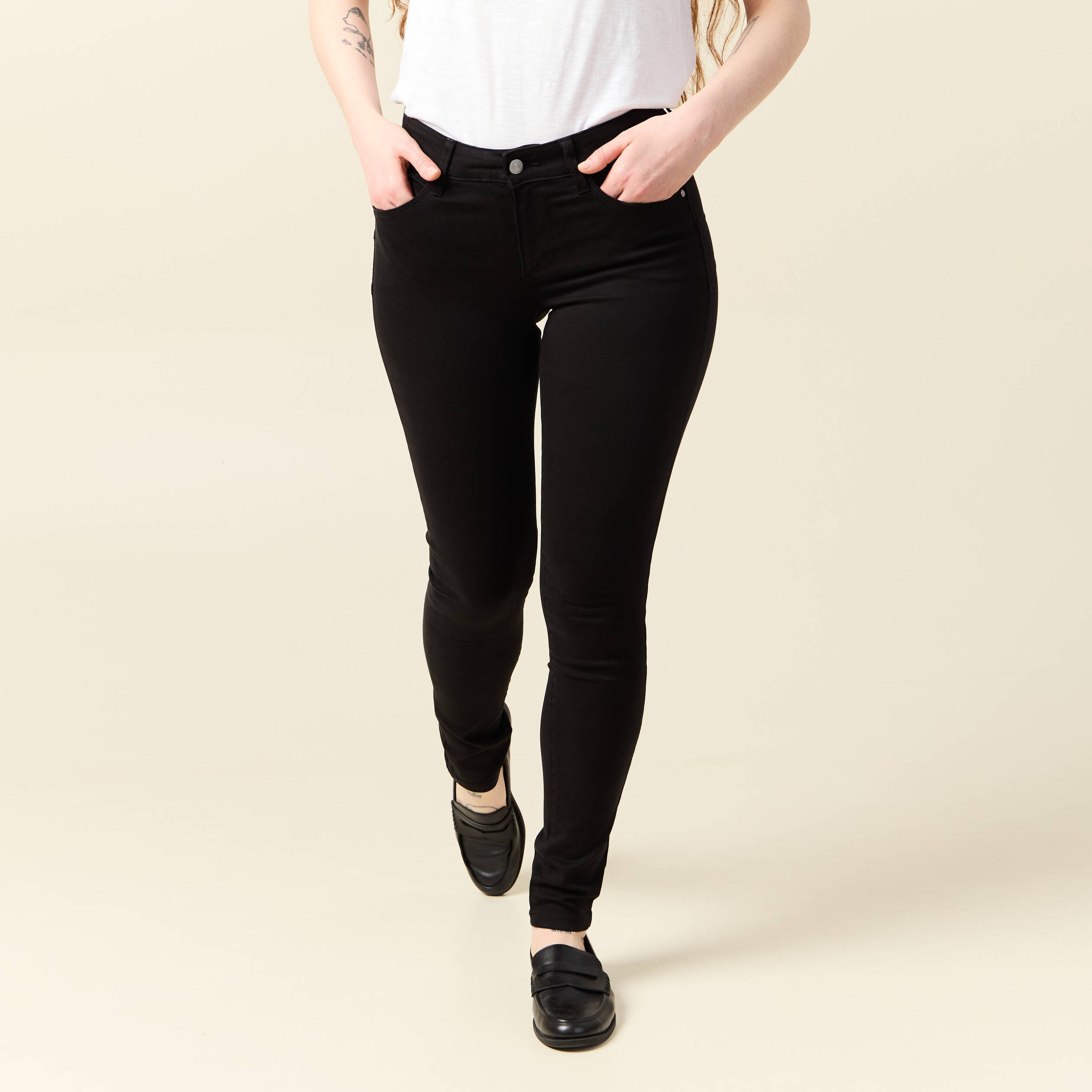 Pantalon Audrey - skinny push up gris foncé femme