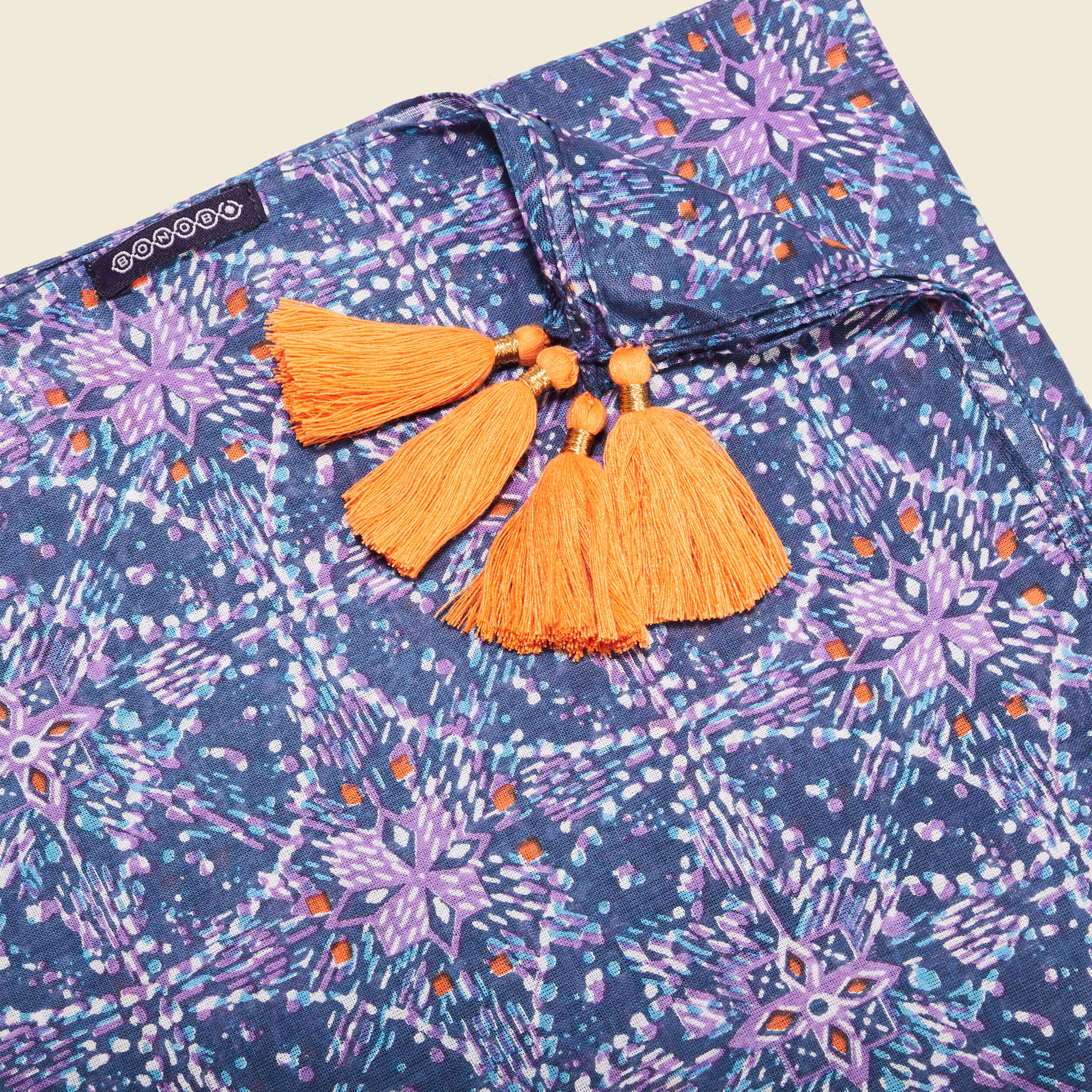 Foulard bleu marine femme