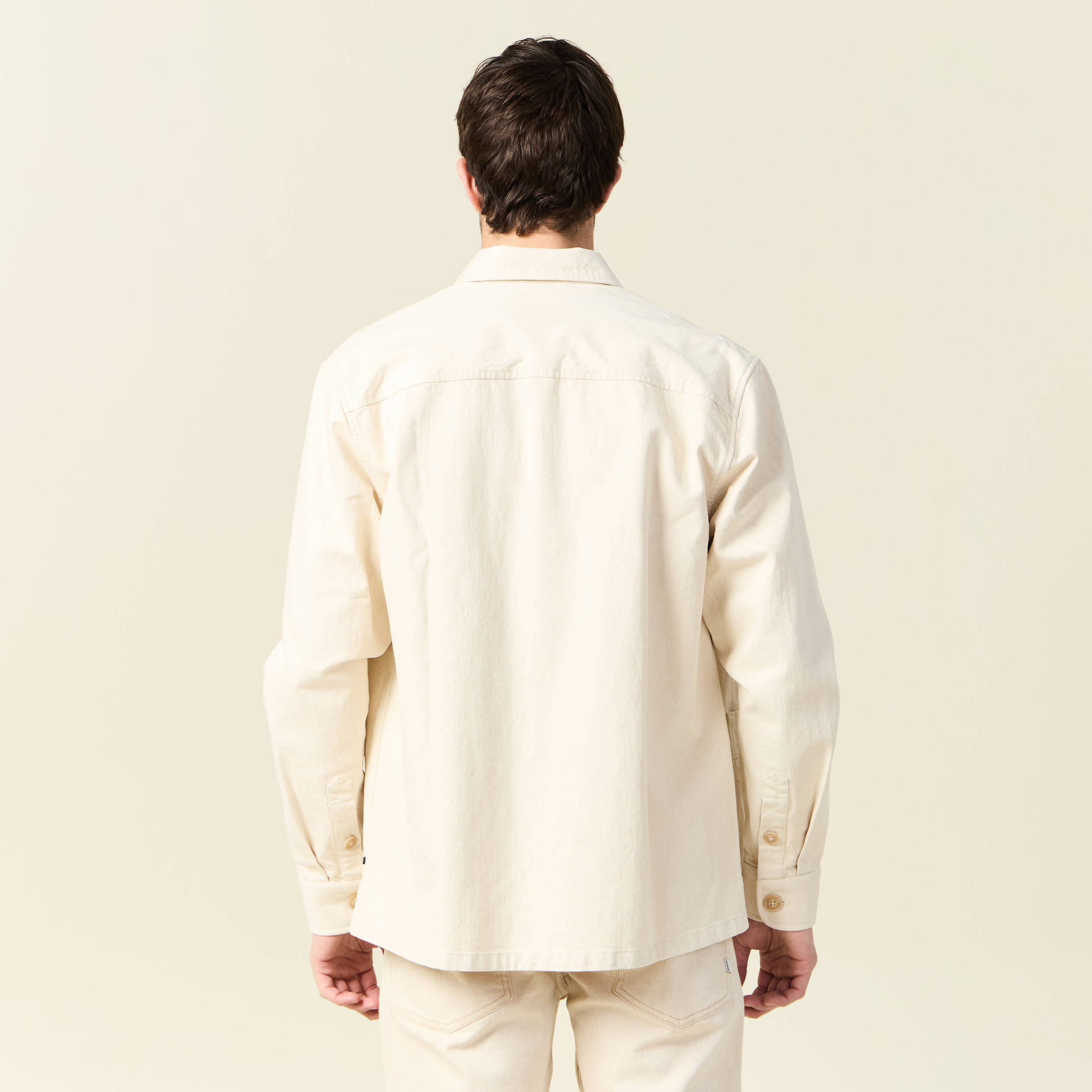 Surchemise oversize ecru homme