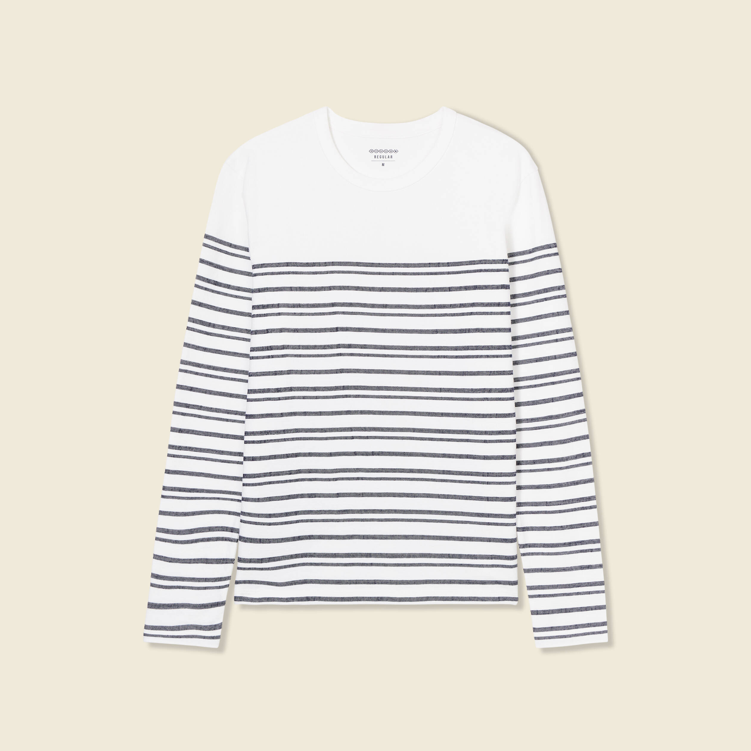 t shirt manches longues ecru homme T-shirt manches longues ecru homme