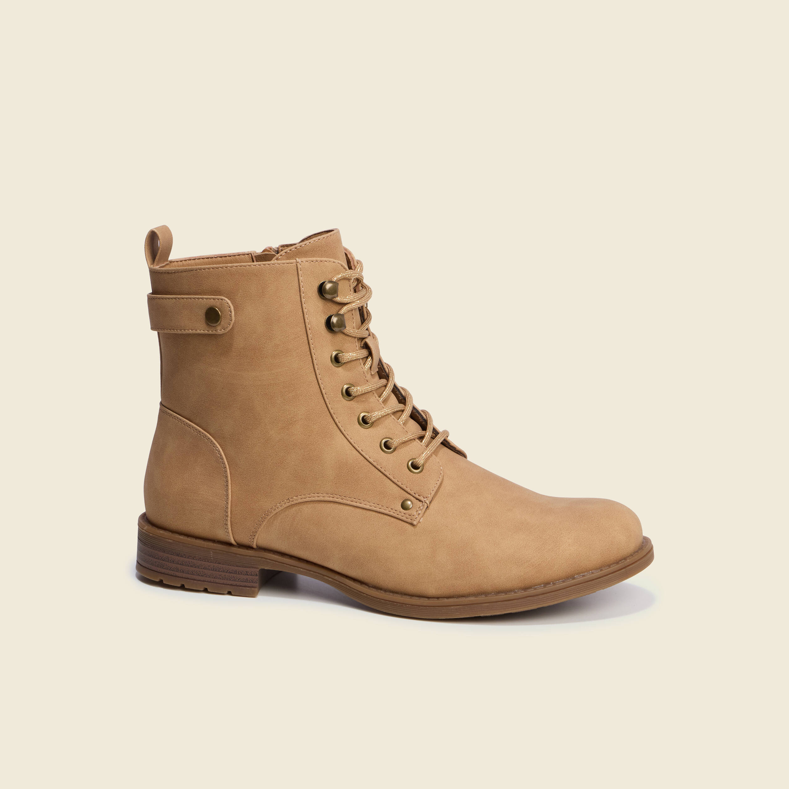 Bottines beige femme