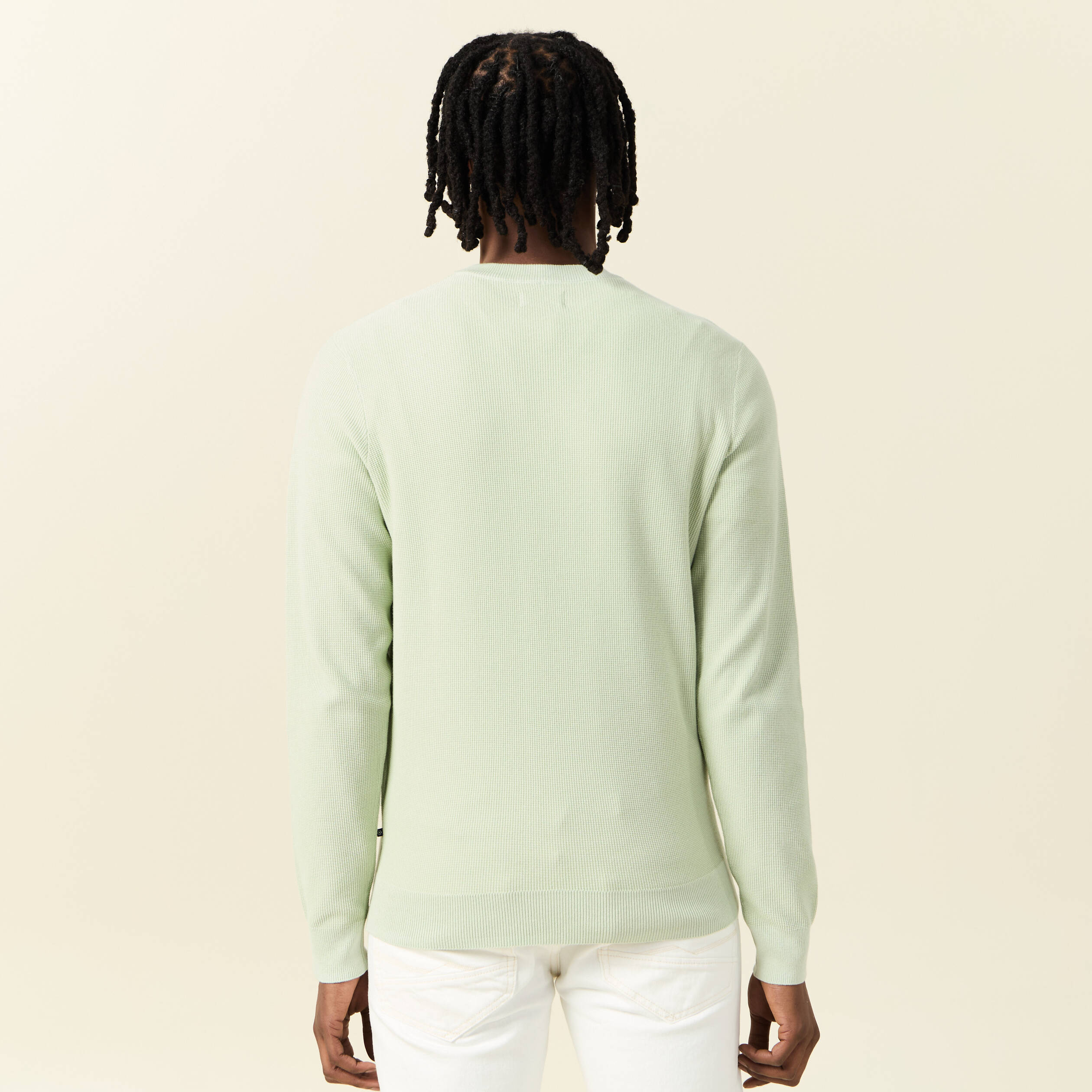 pull eco responsable vert clair homme Pull éco-responsable vert clair homme