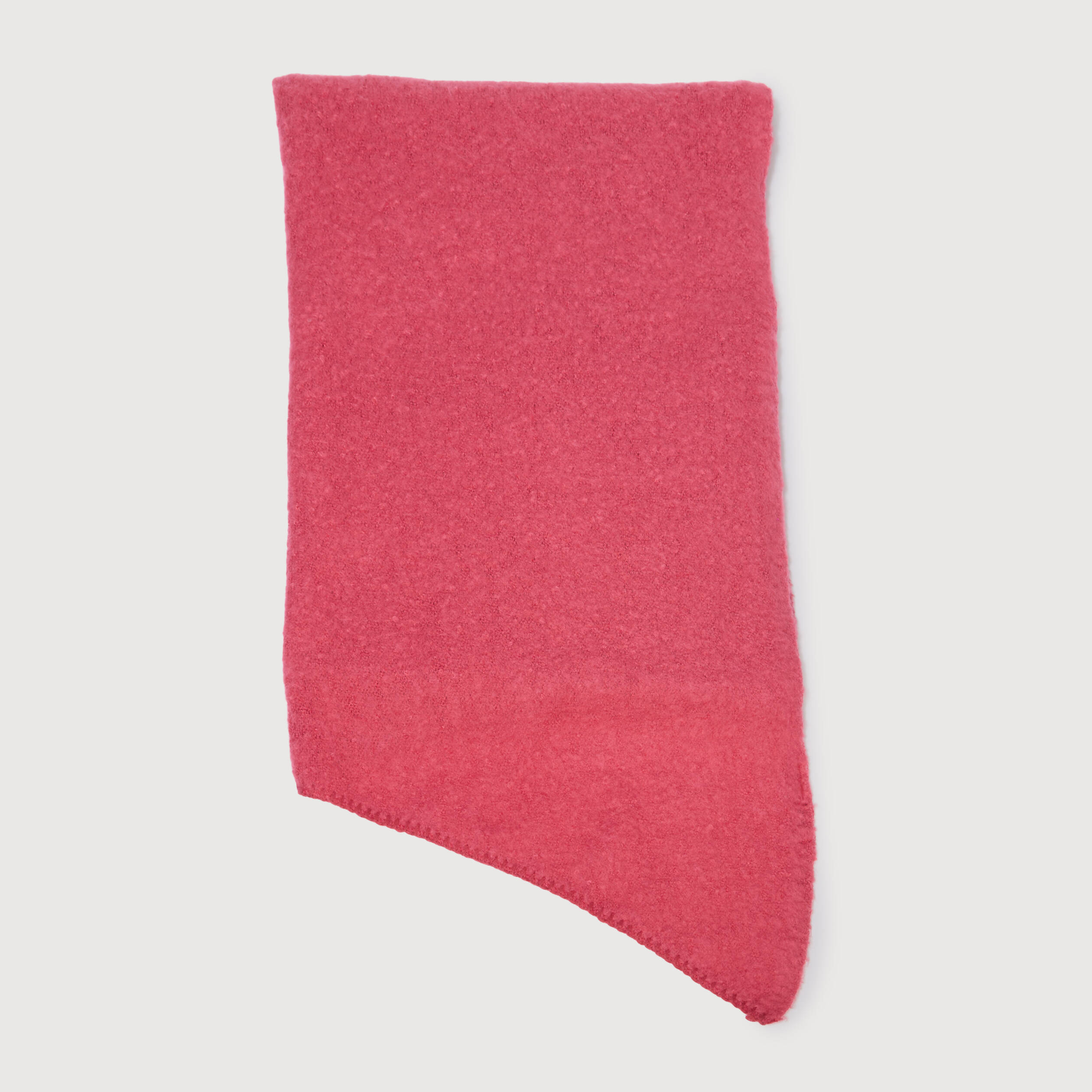 &Eacute;charpe maille duveteuse rose cerise femme