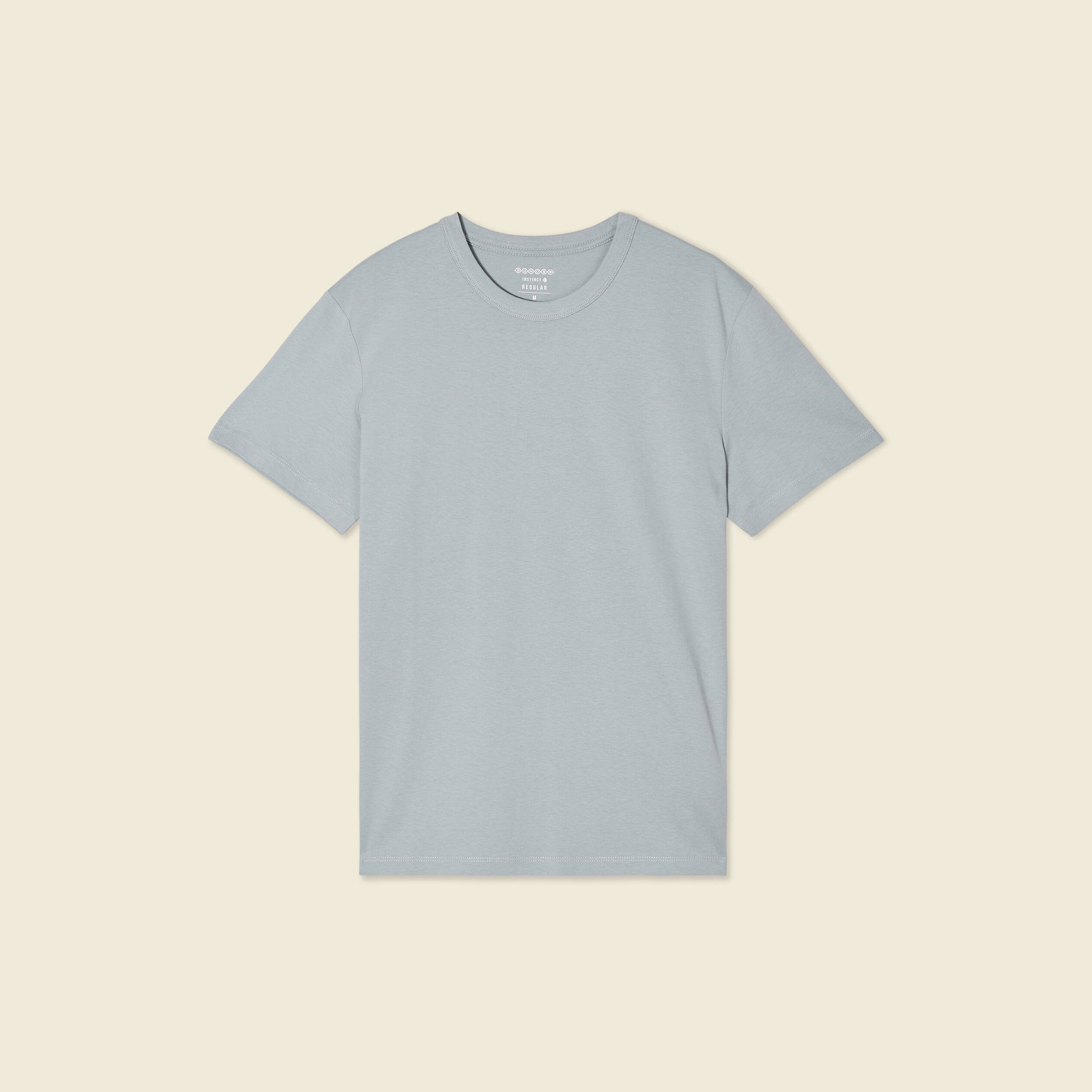 t shirt eco responsable bleu gris homme T-shirt éco-responsable bleu gris homme
