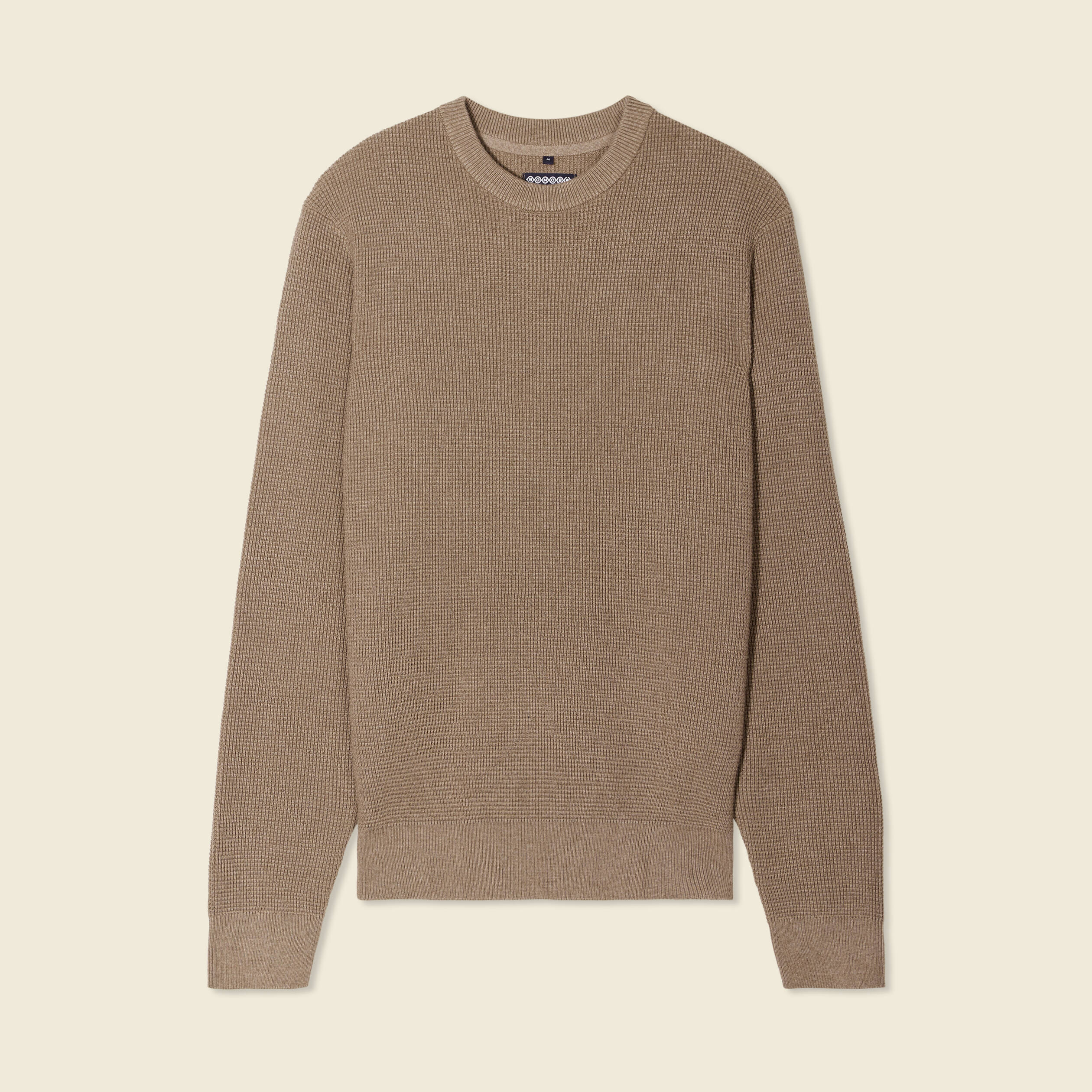 pull manches longues col rond taupe homme Pull manches longues col rond taupe homme