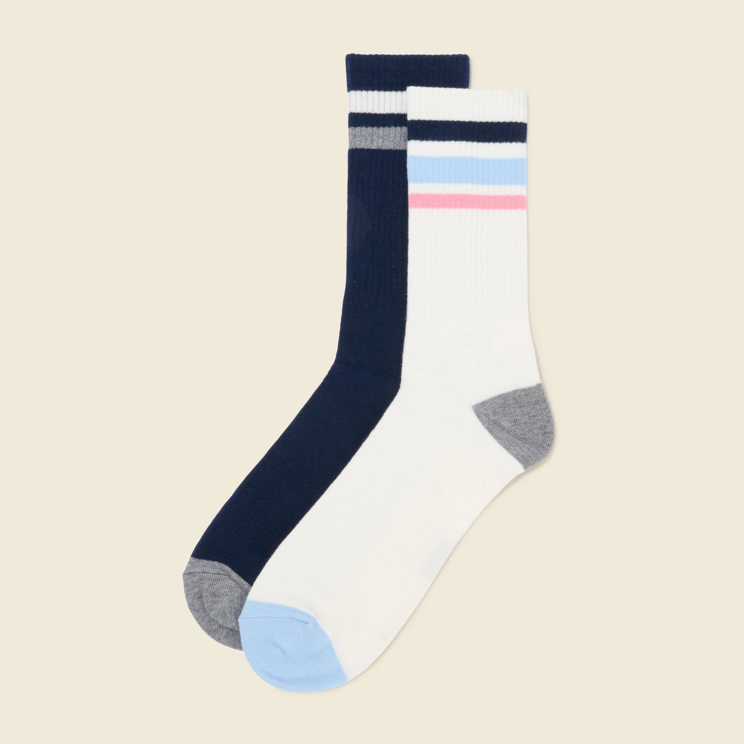 Lot de 2 paires de chaussettes blanc homme
