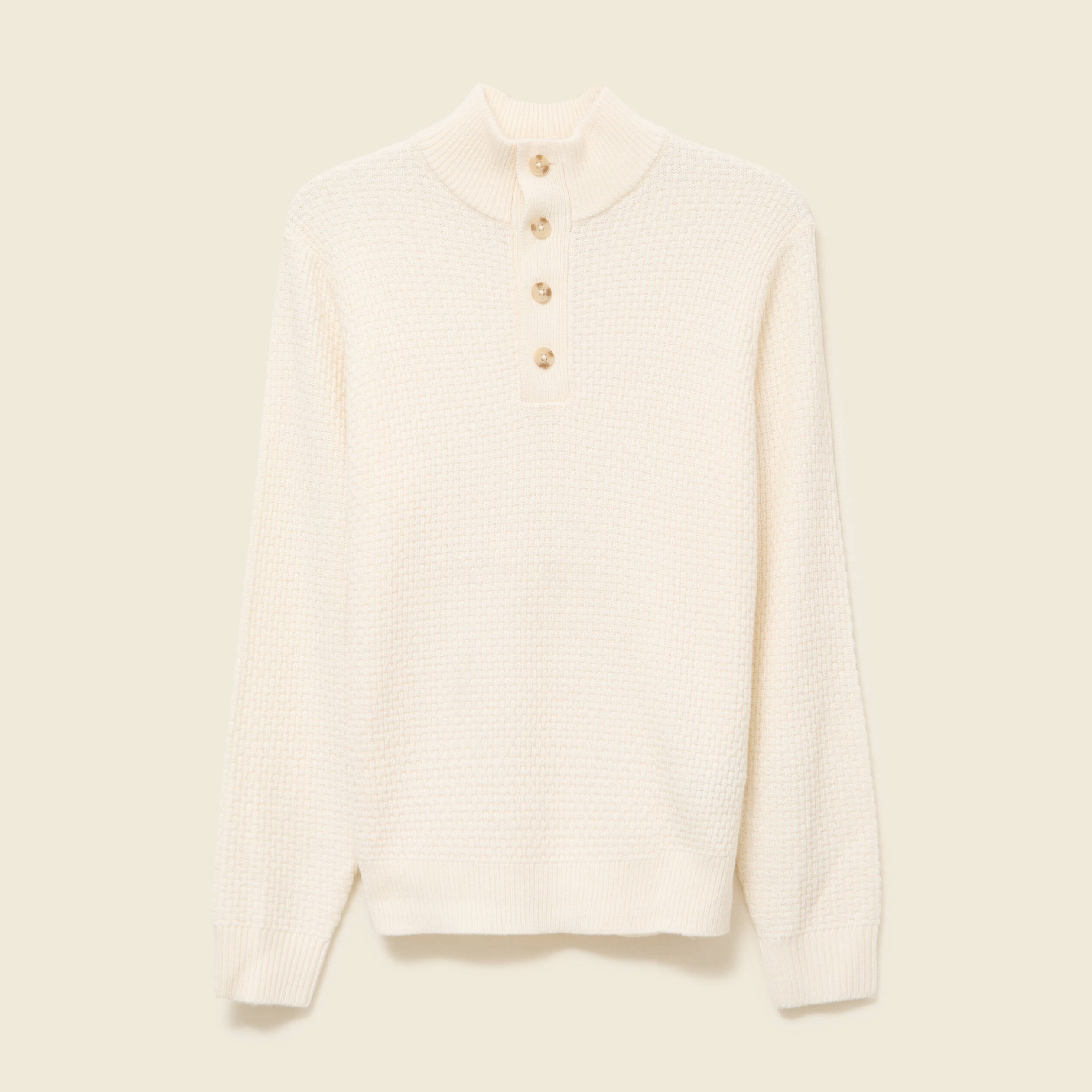 Pull ecru homme