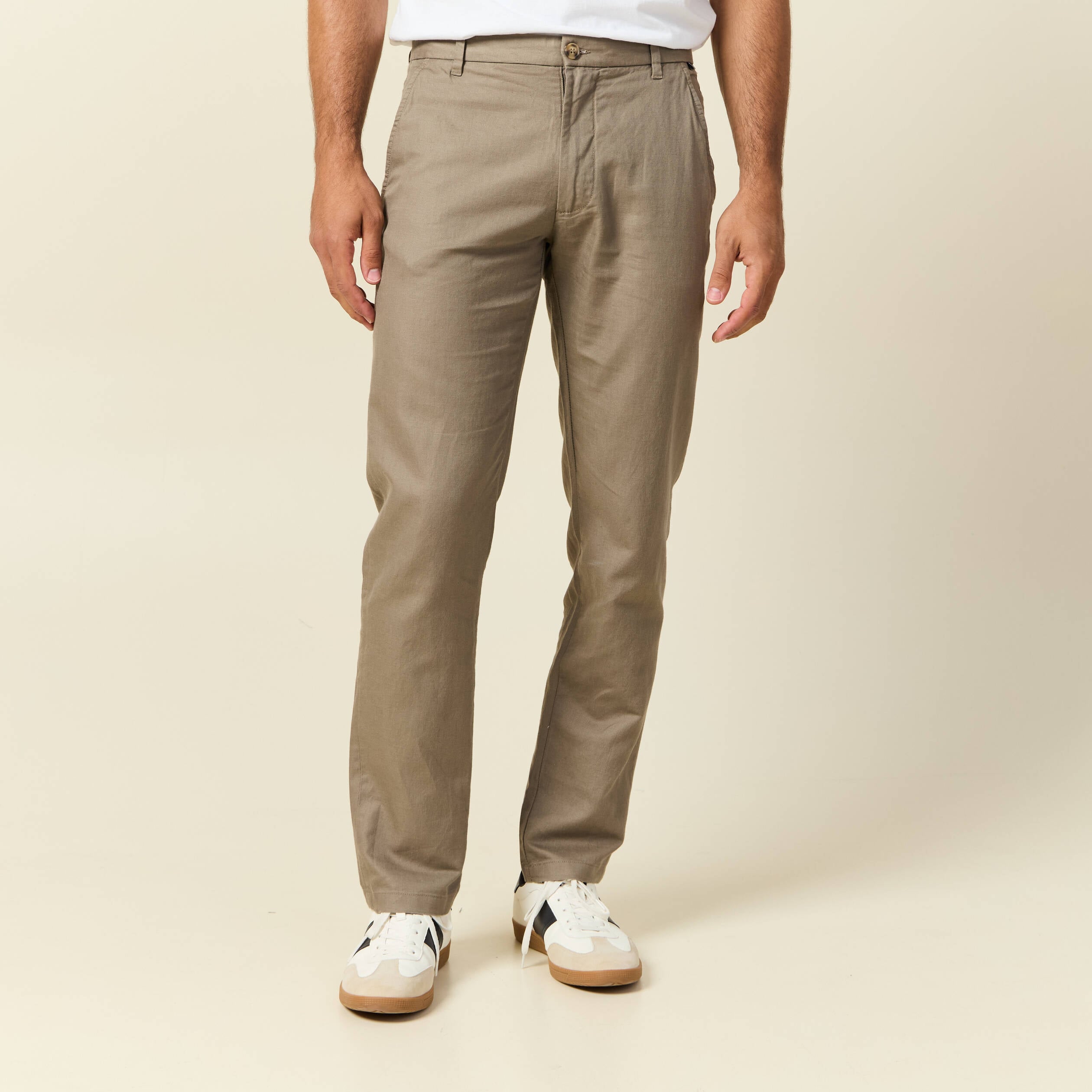 Pantalon chino sable homme